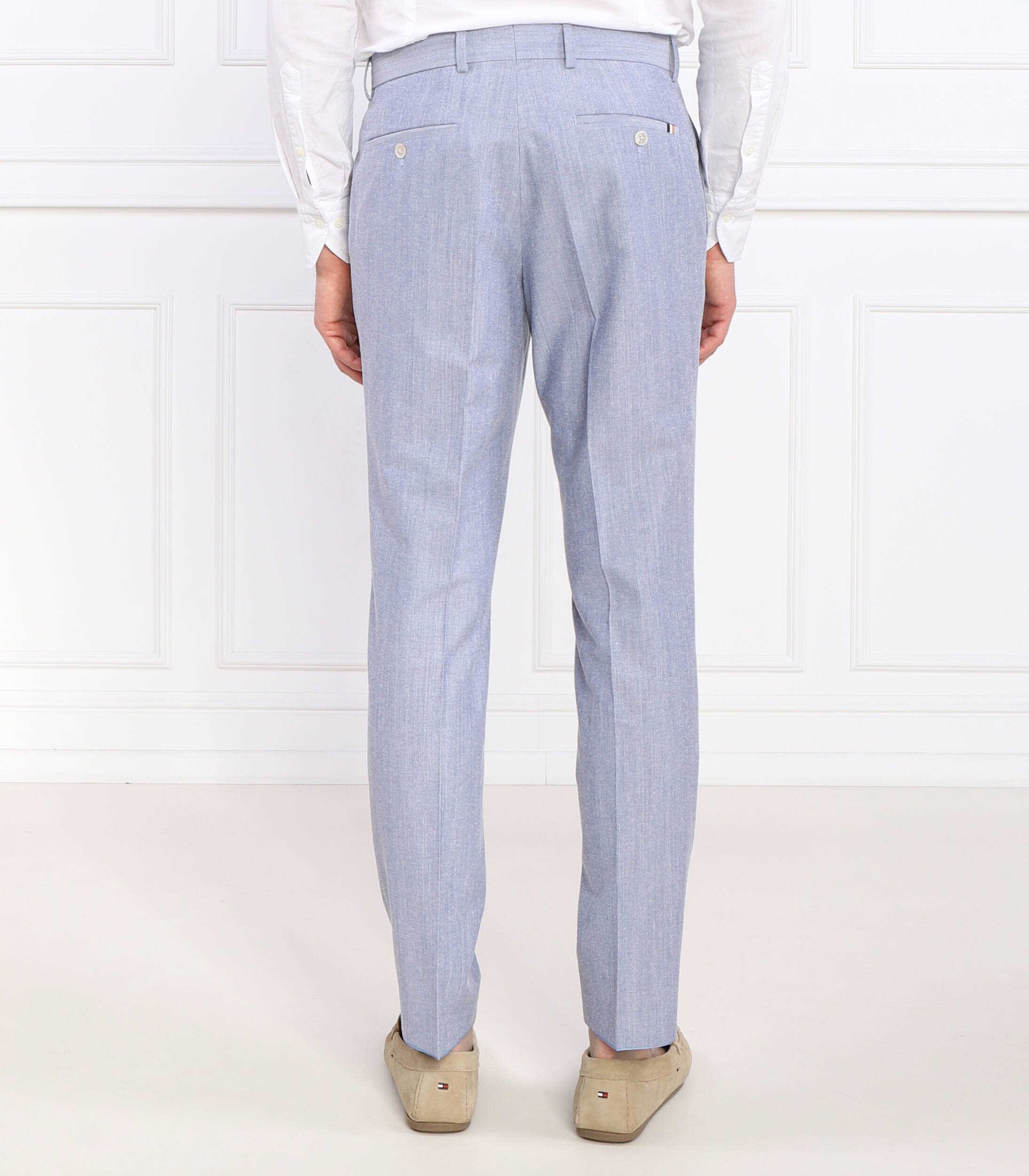 BOSS Black Pantaloni H-Genius-224 | Slim Fit cu adaos de lână