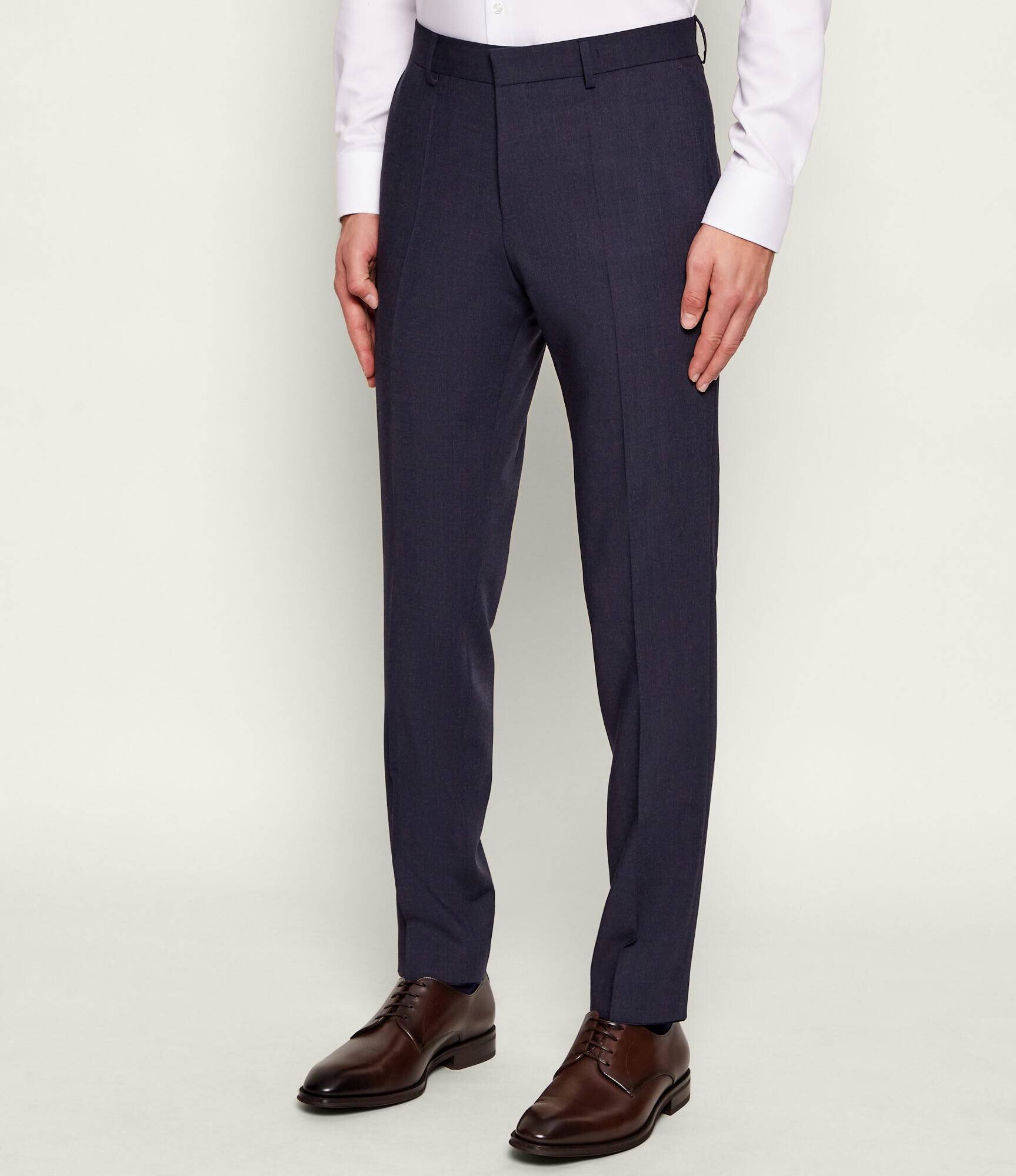 BOSS Black Pantaloni H-Genius-253 | Slim Fit cu adaos de lână