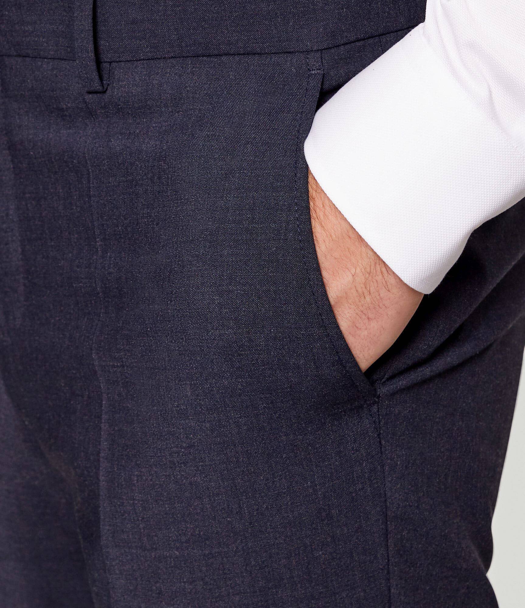 BOSS Black Pantaloni H-Genius-253 | Slim Fit cu adaos de lână
