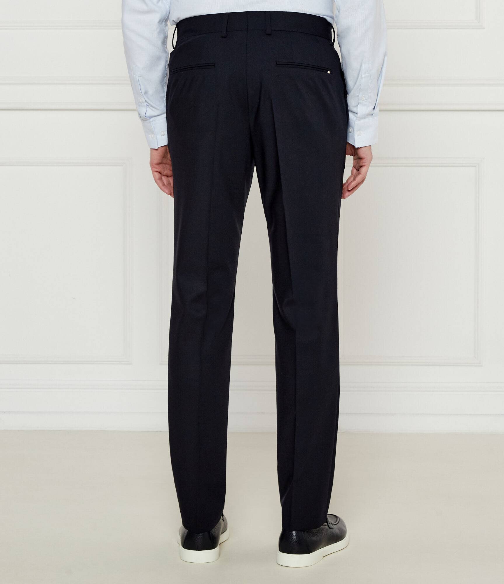 BOSS Black Pantaloni H-Genius-DTL-WG-252 | Slim Fit cu adaos de lână