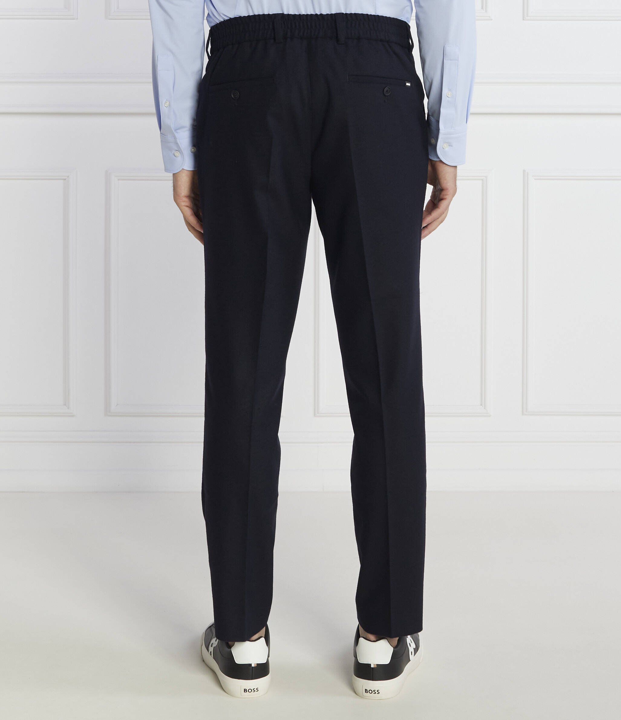 BOSS Black Pantaloni P Genius CW | Slim Fit cu adaos de lână