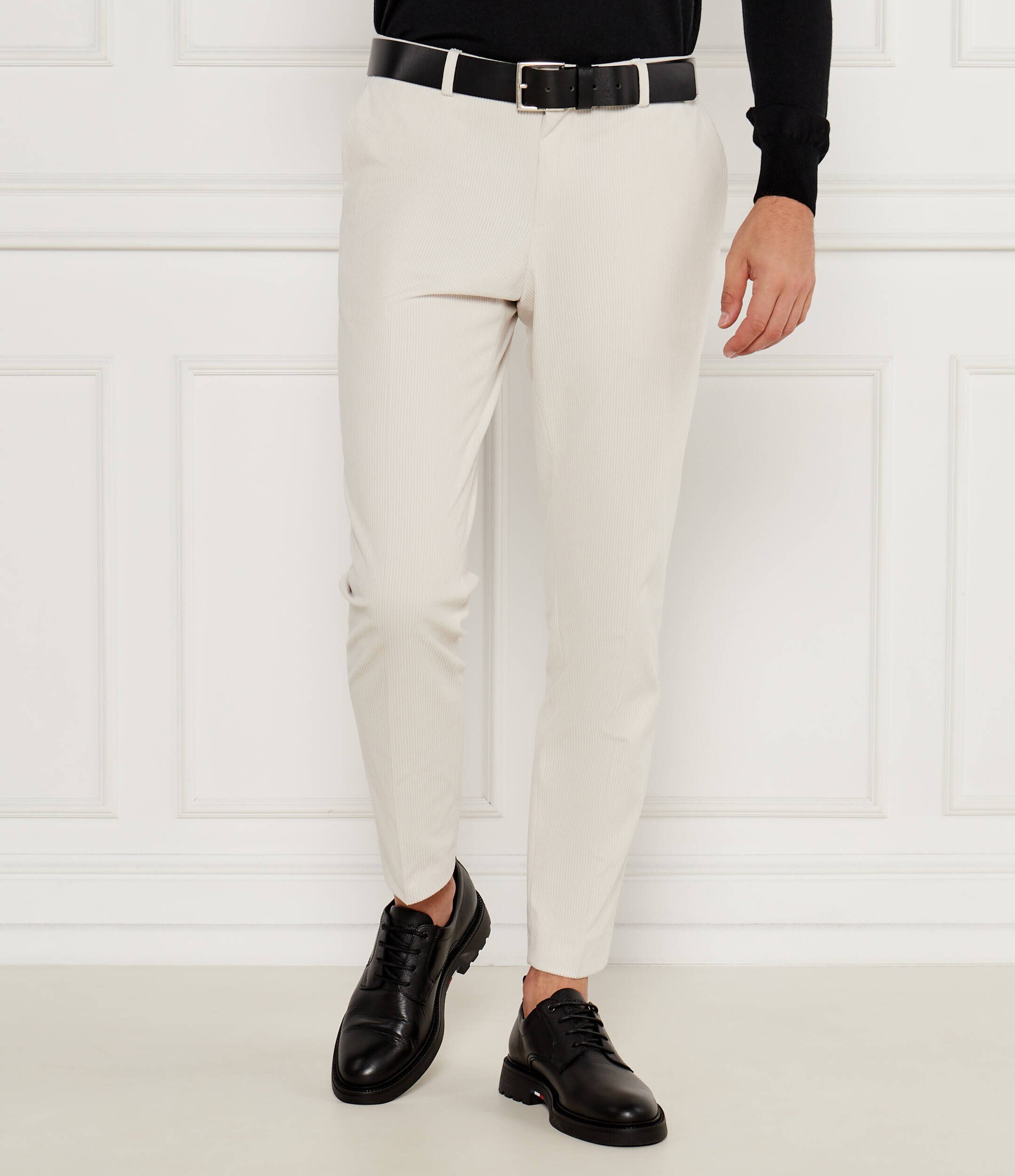 BOSS Black Pantaloni P-Genius-CW-WG-244 | Slim Fit | catifea reiată