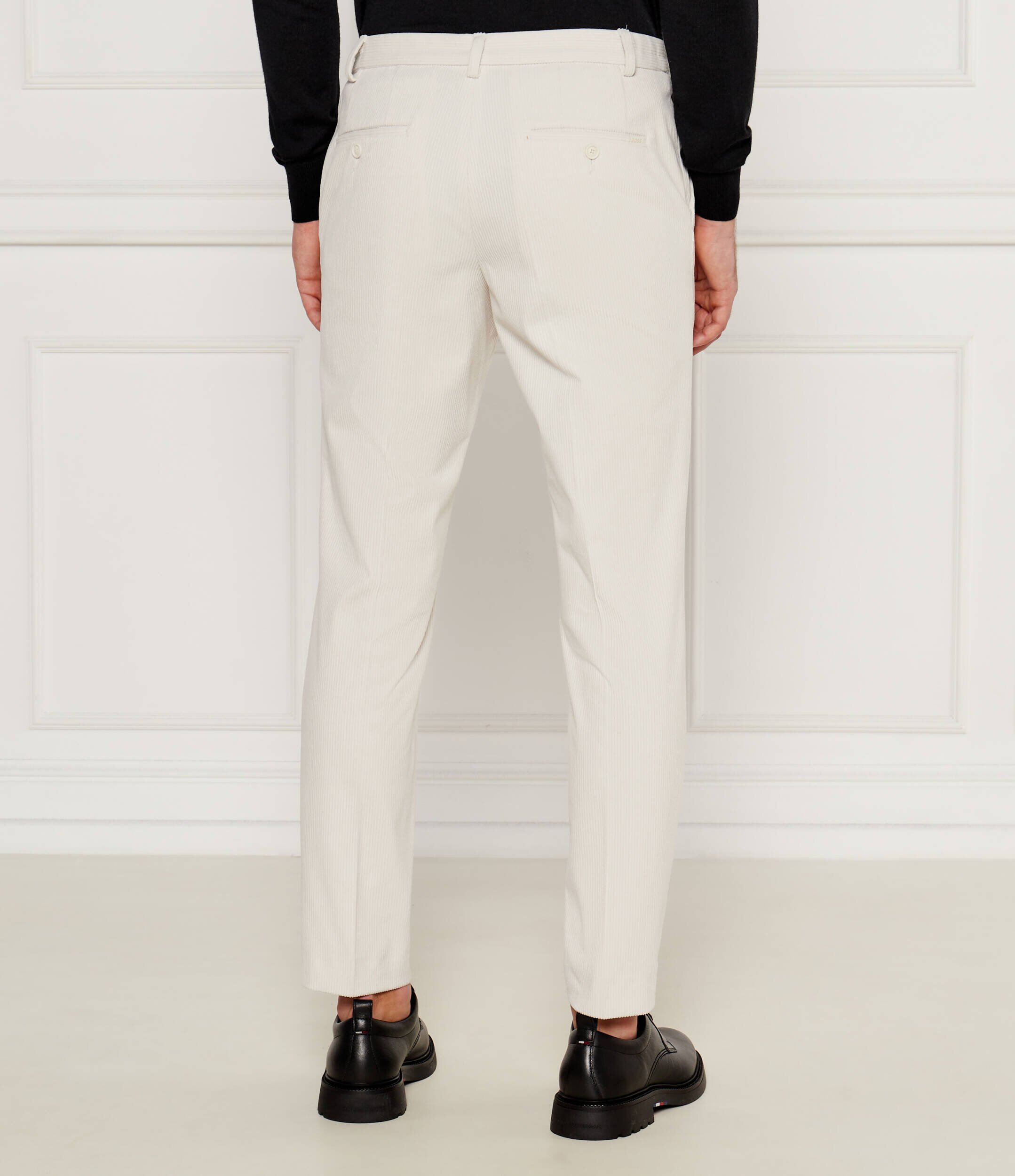 BOSS Black Pantaloni P-Genius-CW-WG-244 | Slim Fit | catifea reiată
