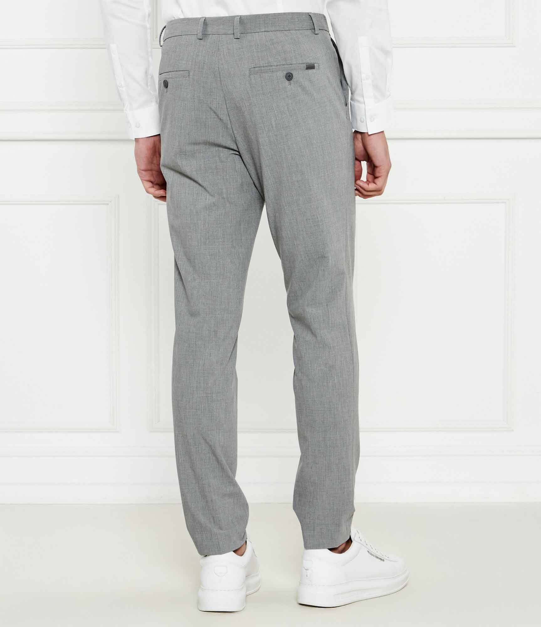 BOSS Black Pantaloni P-Genius-CW-WG-251 | Slim Fit cu adaos de lână