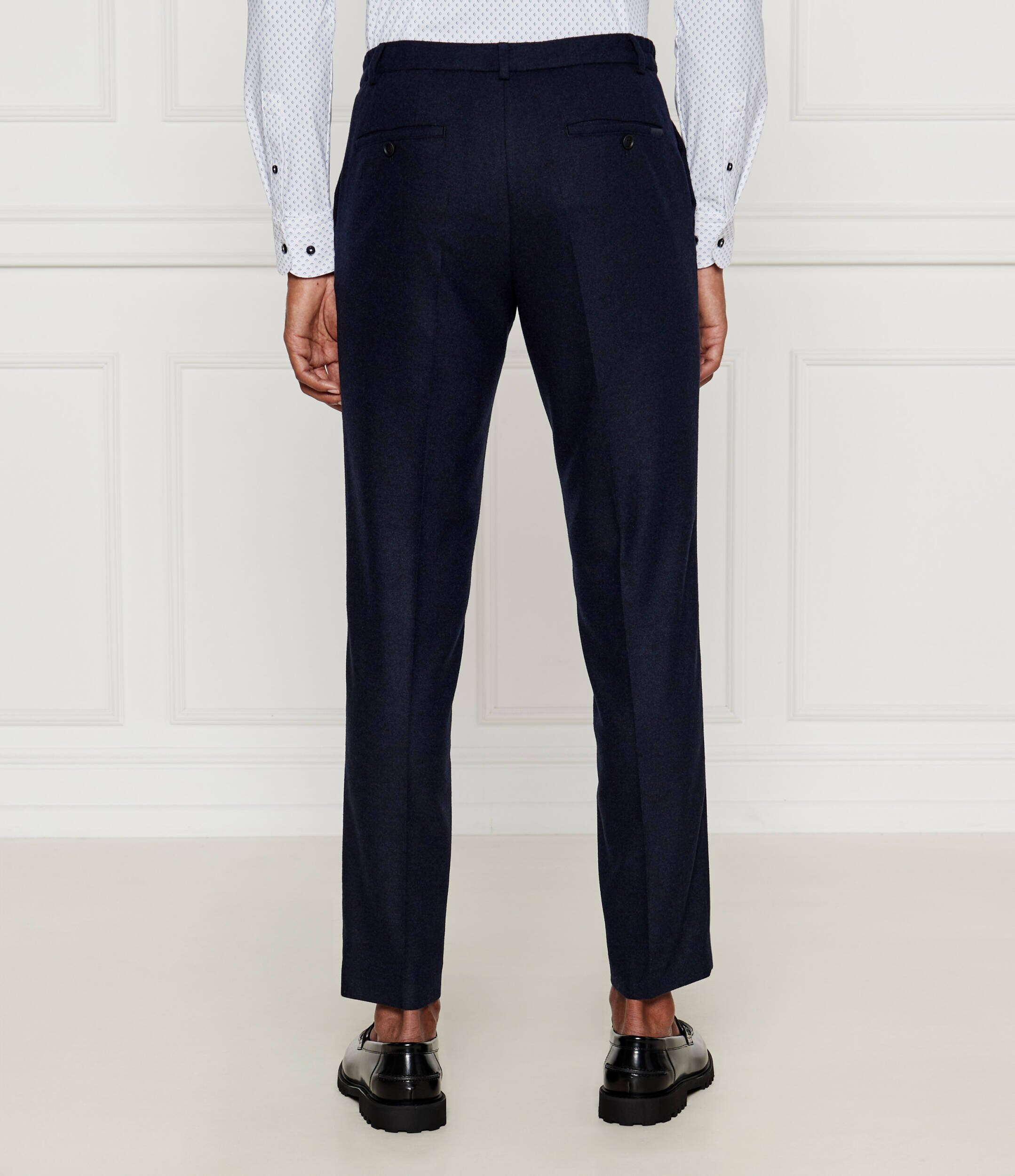 BOSS Black Pantaloni P-Genius | Slim Fit cu adaos de lână