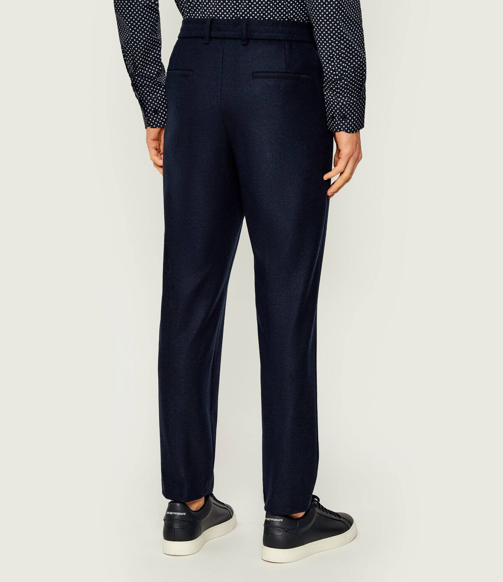 BOSS Black Pantaloni P-Perin-J-RDS-WG-254 | Tapered fit cu adaos de lână