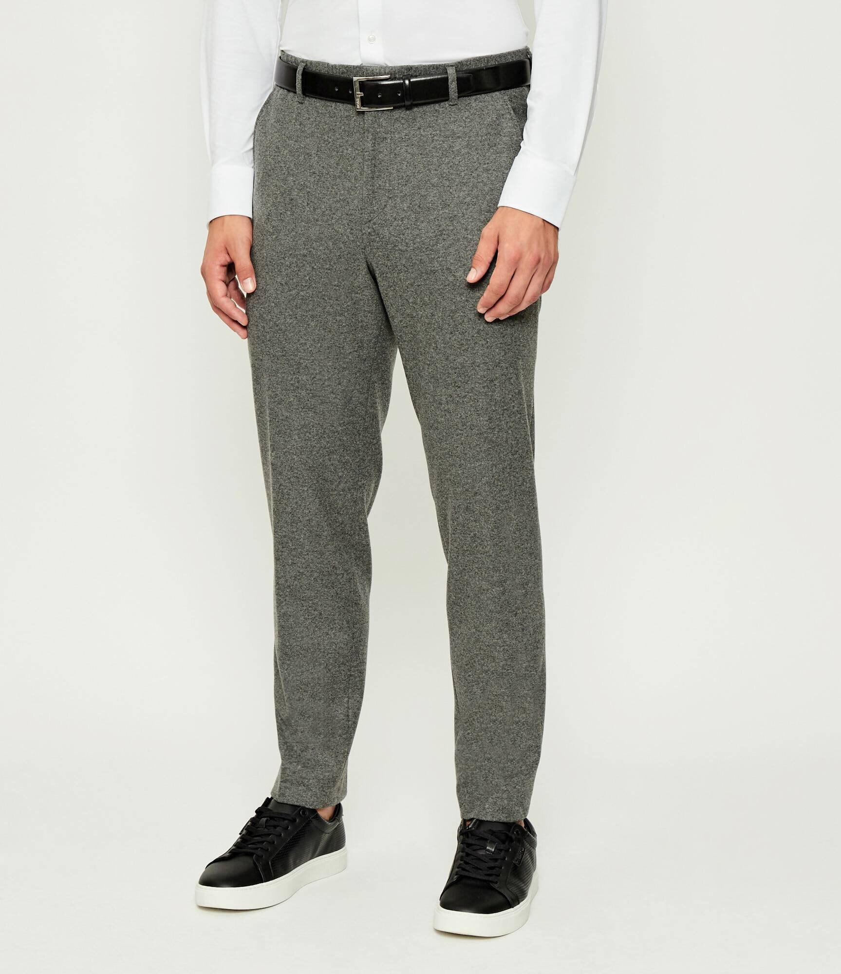 BOSS Black Pantaloni P-Perin-J-RDS-WG-254 | Tapered fit cu adaos de lână