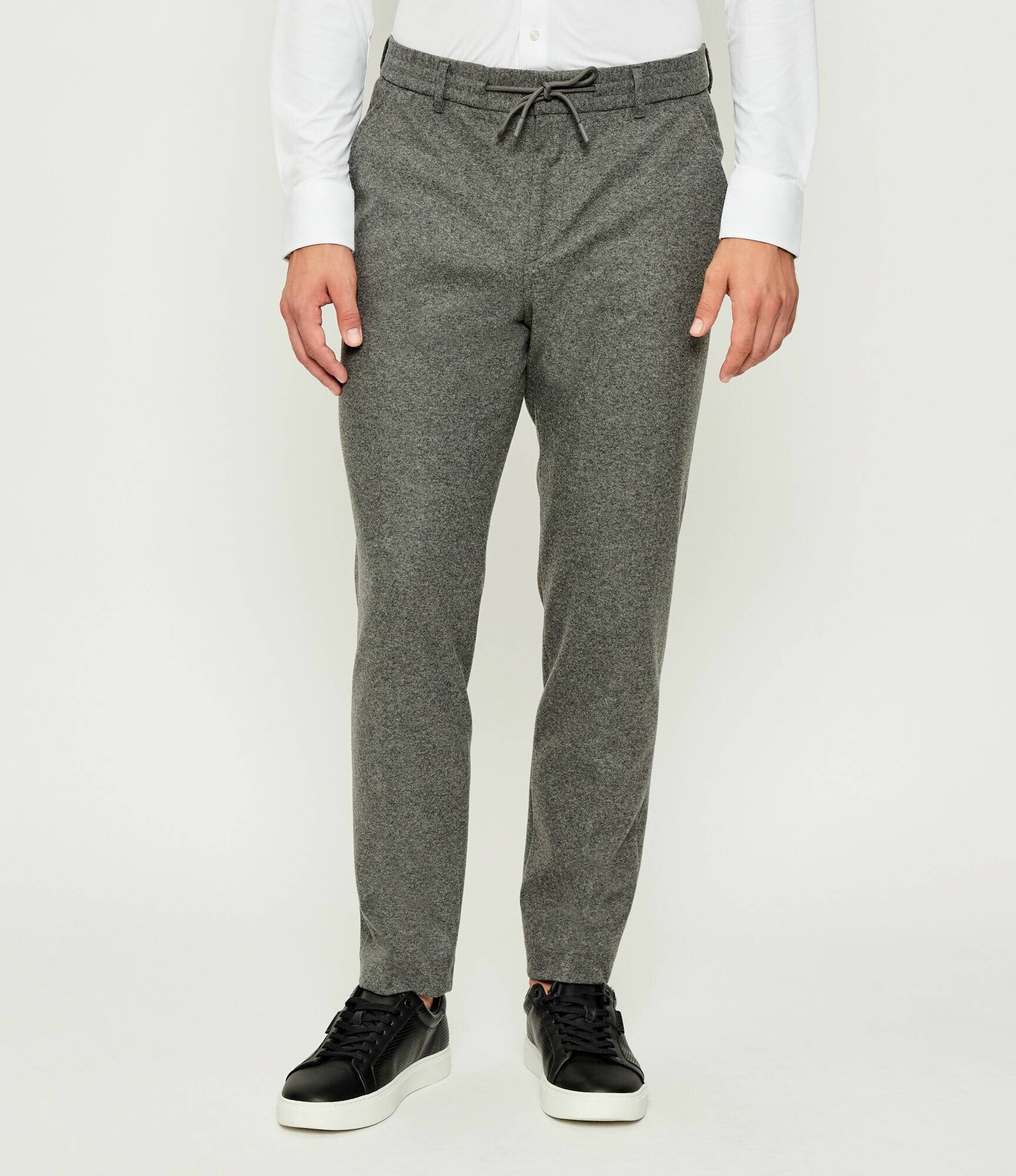 BOSS Black Pantaloni P-Perin-J-RDS-WG-254 | Tapered fit cu adaos de lână