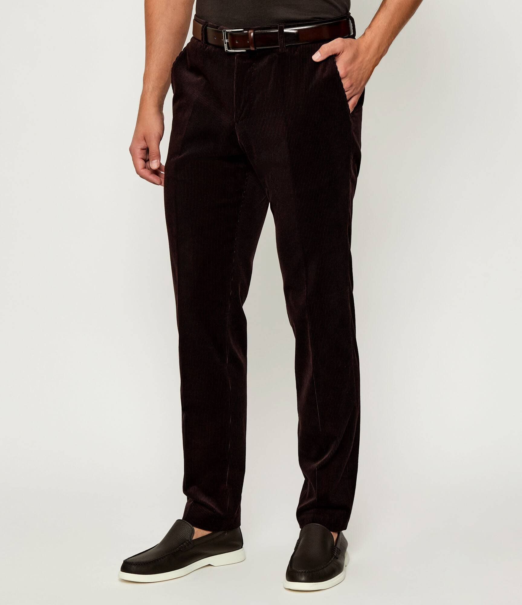 BOSS Black Pantaloni SB-SUIT-Trous-252_DB | Boss x David Beckham | regular fit | catifea reiată