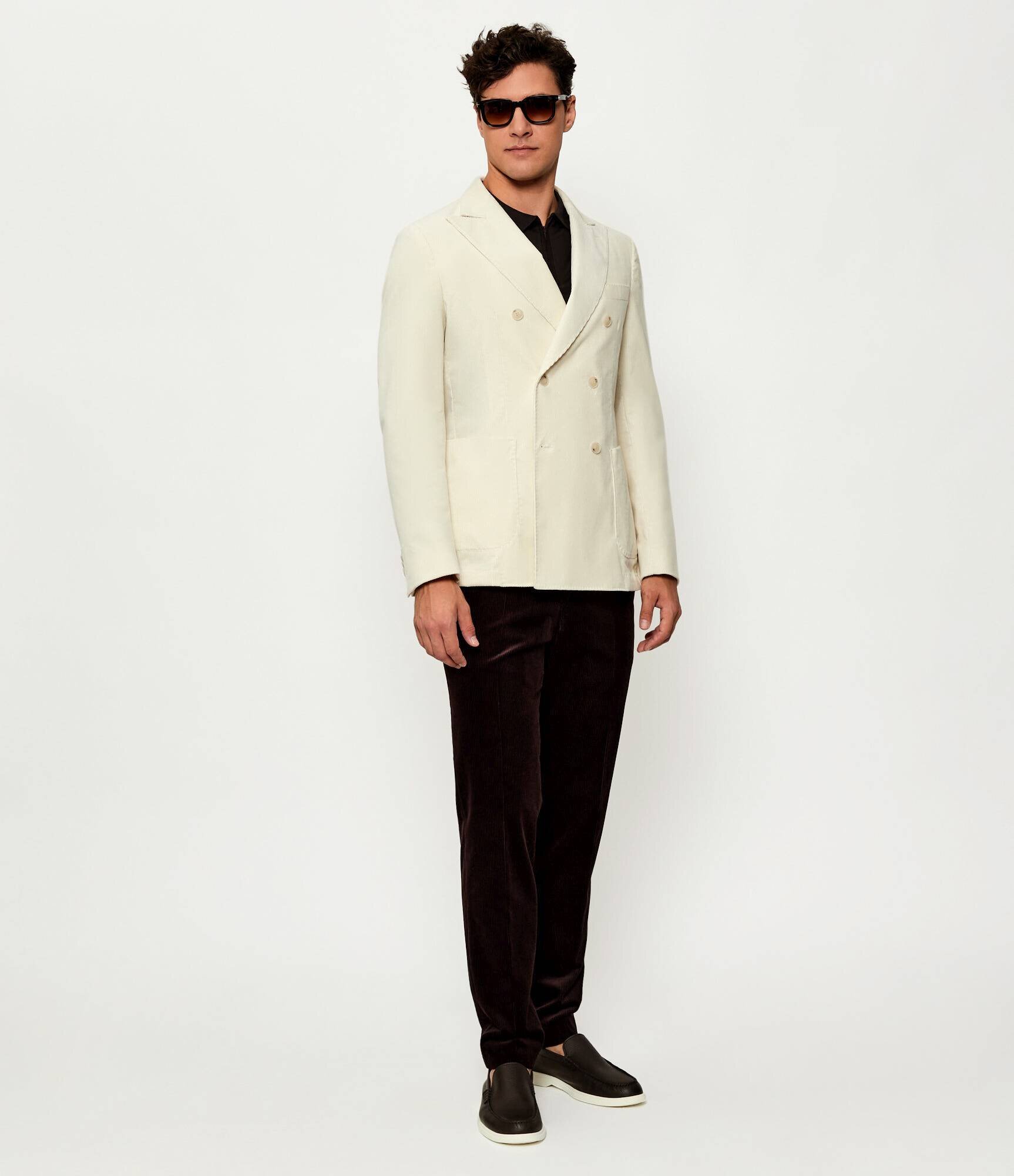 BOSS Black Pantaloni SB-SUIT-Trous-252_DB | Boss x David Beckham | regular fit | catifea reiată