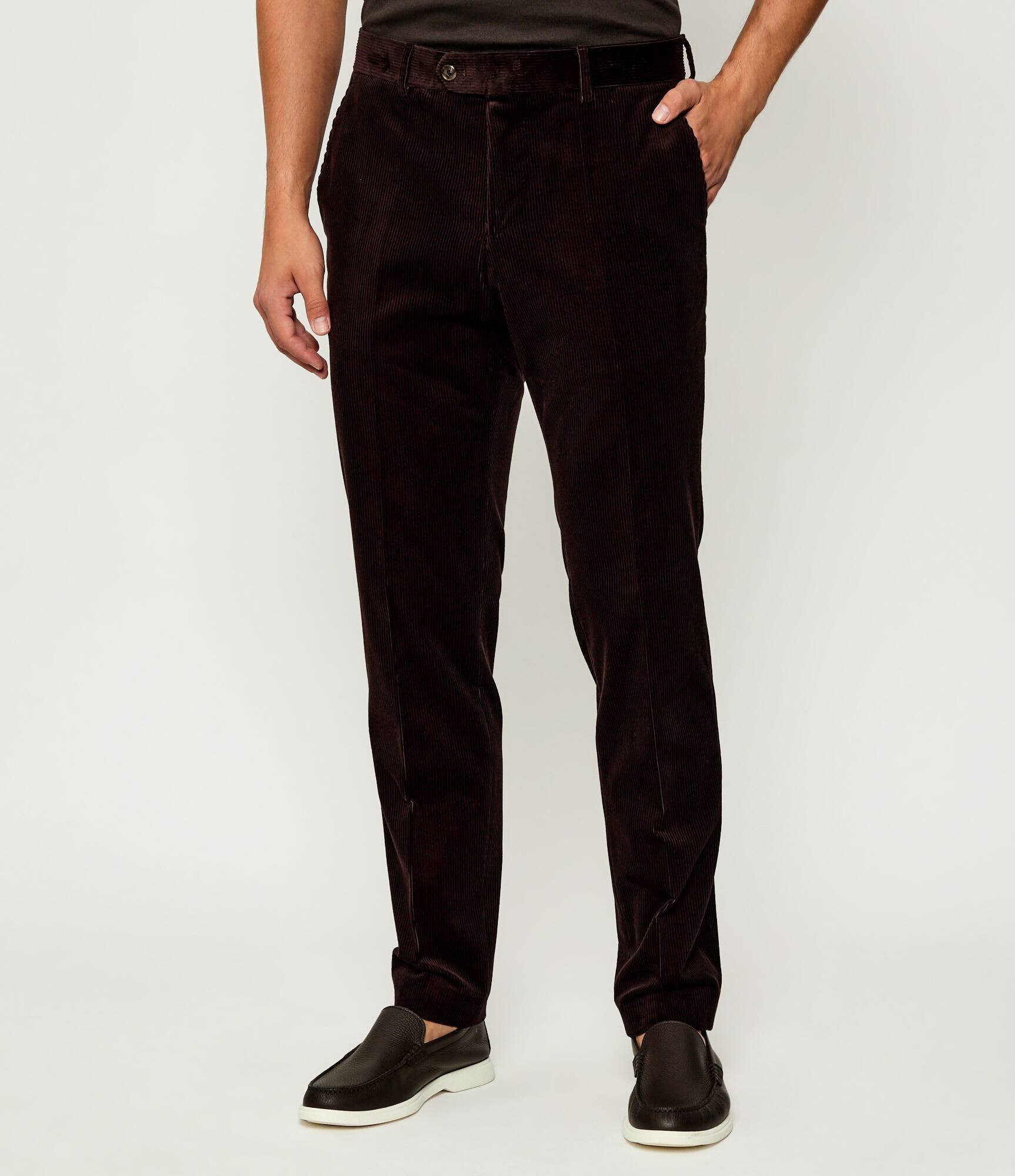 BOSS Black Pantaloni SB-SUIT-Trous-252_DB | Boss x David Beckham | regular fit | catifea reiată