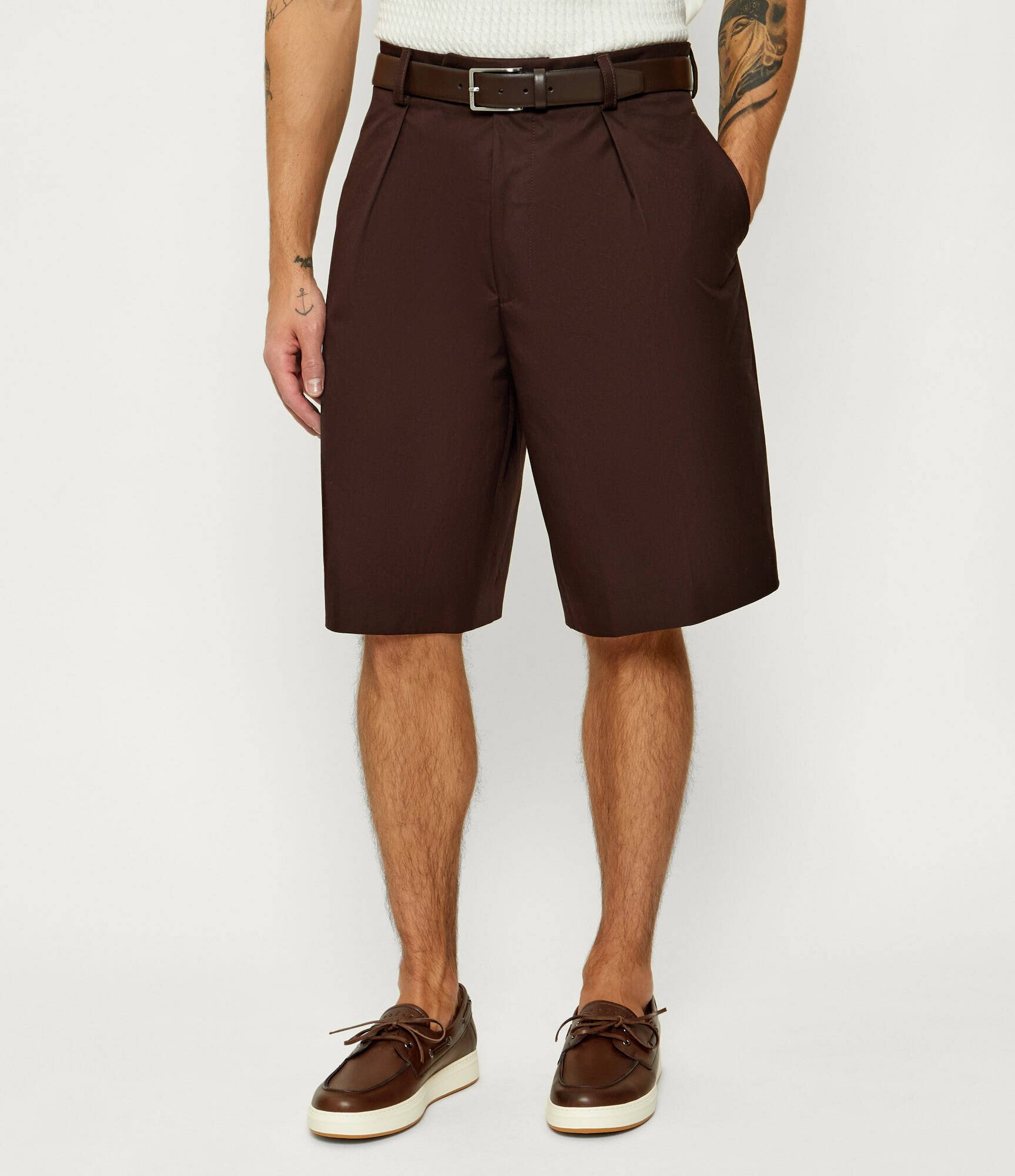 BOSS Black Pantaloni scurți chino 262_DB | Boss x David Beckham | Relaxed fit
