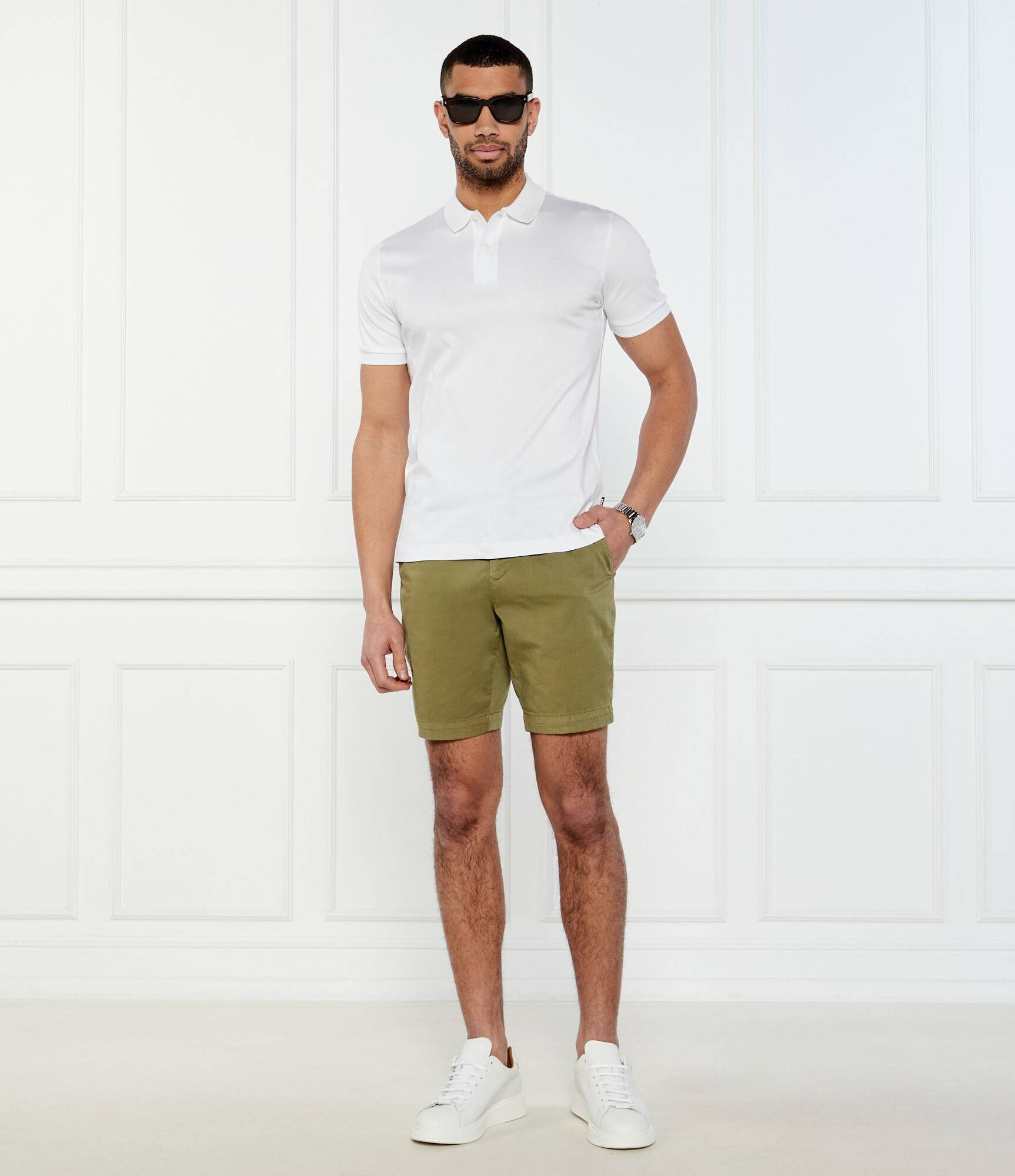 BOSS Black Pantaloni scurți chino H-Slice | Slim Fit