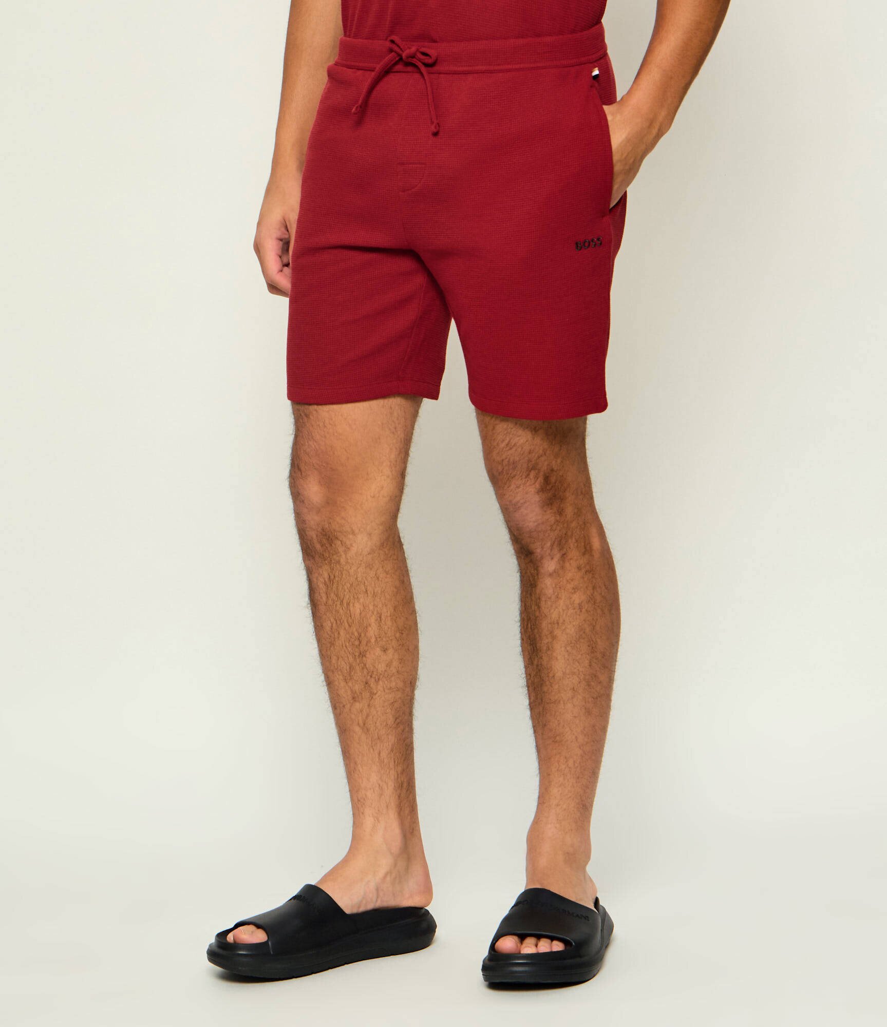 BOSS Black Pantaloni scurți Waffle | regular fit