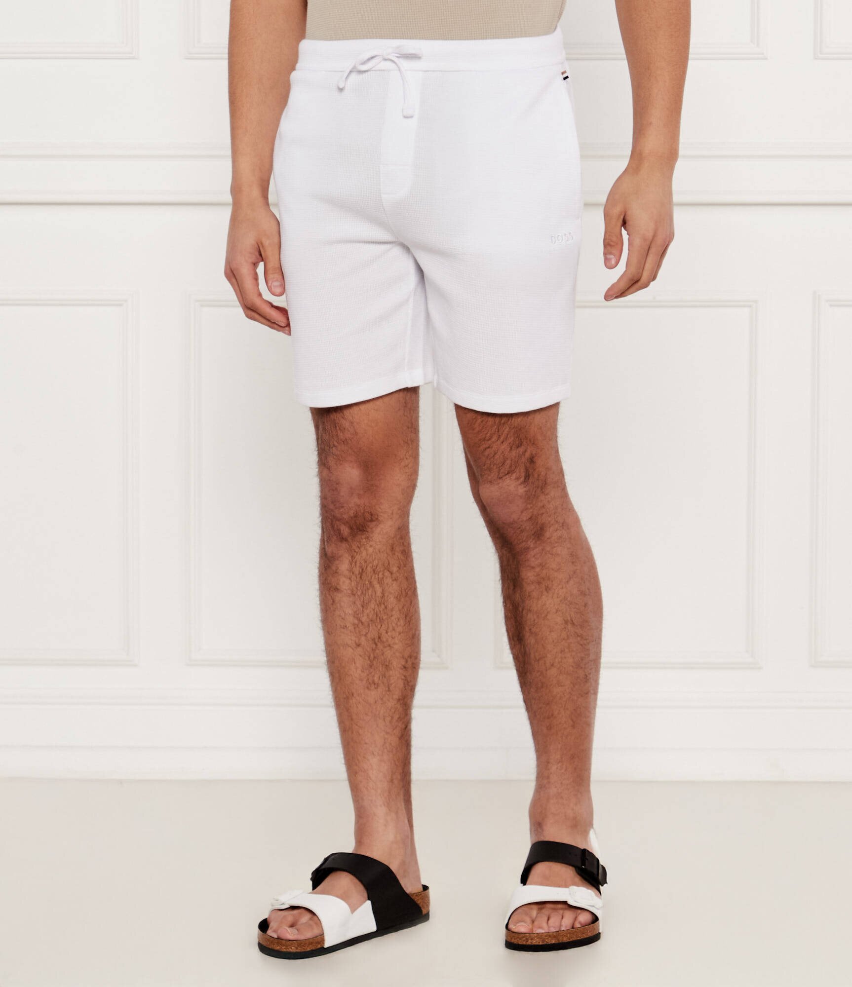 BOSS Black Pantaloni scurți Waffle | regular fit
