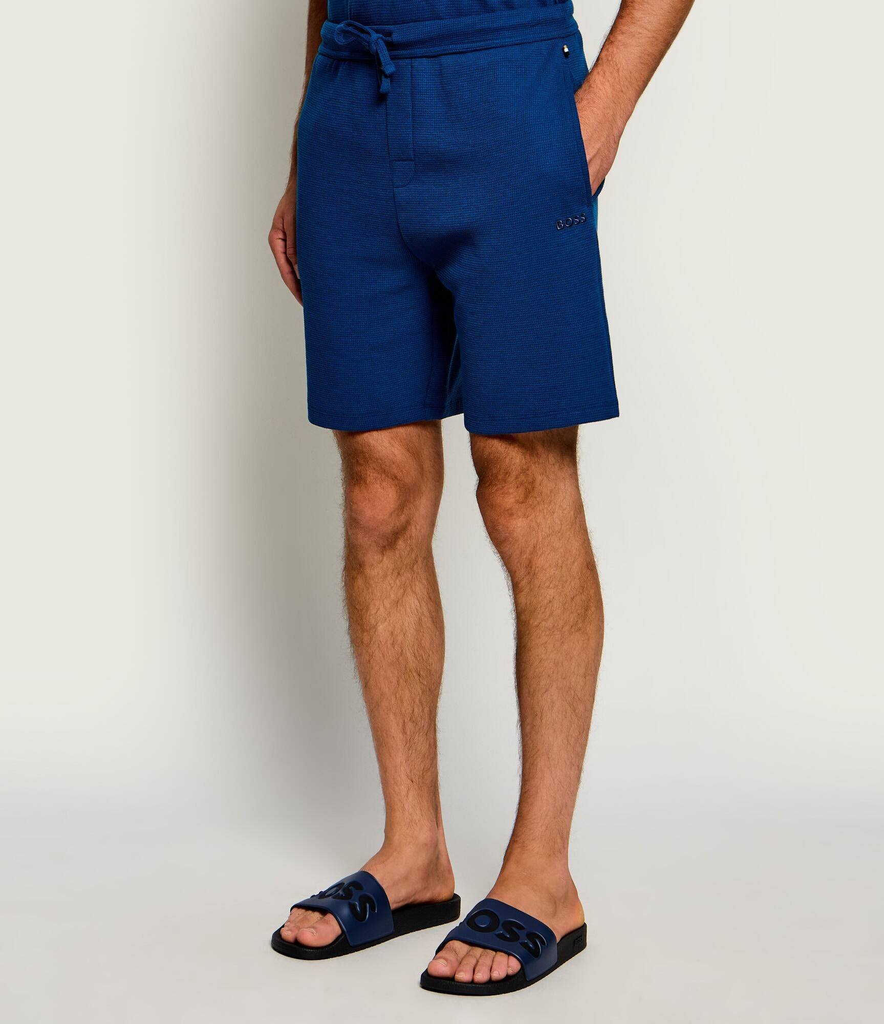 BOSS Black Pantaloni scurți Waffle | regular fit