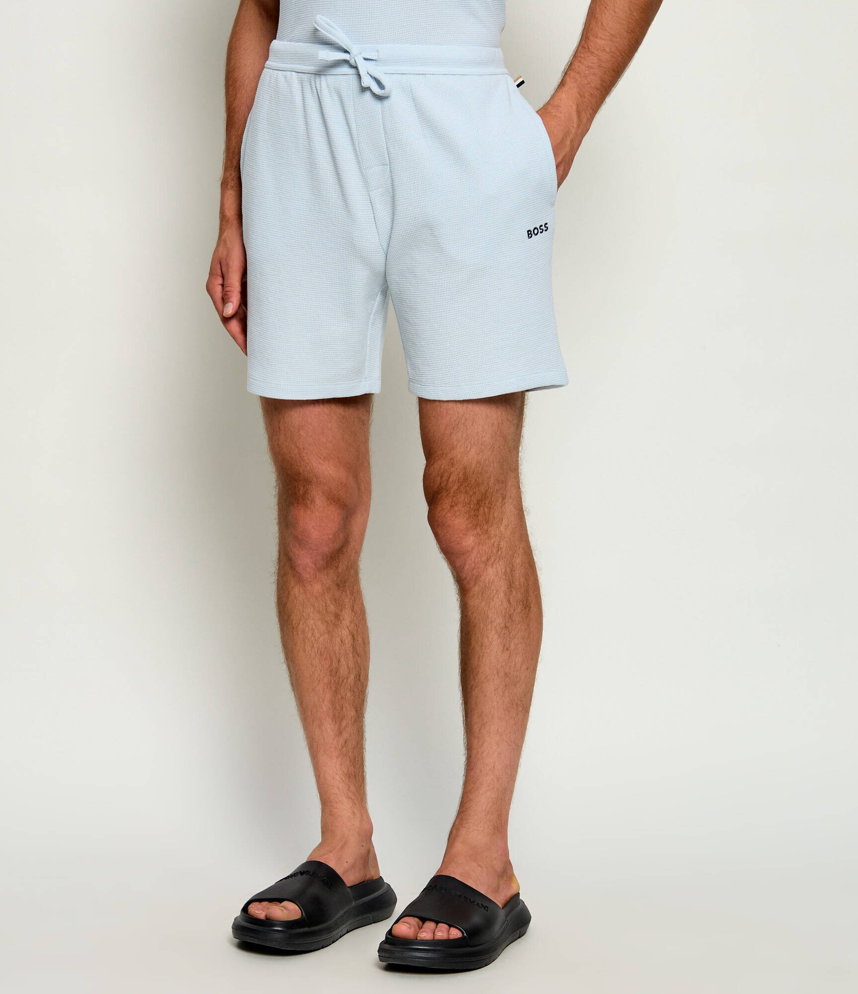 BOSS Black Pantaloni scurți Waffle | regular fit