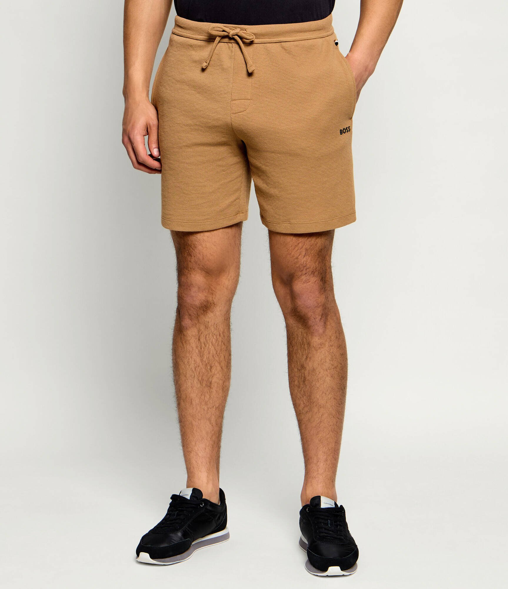BOSS Black Pantaloni scurți Waffle | regular fit