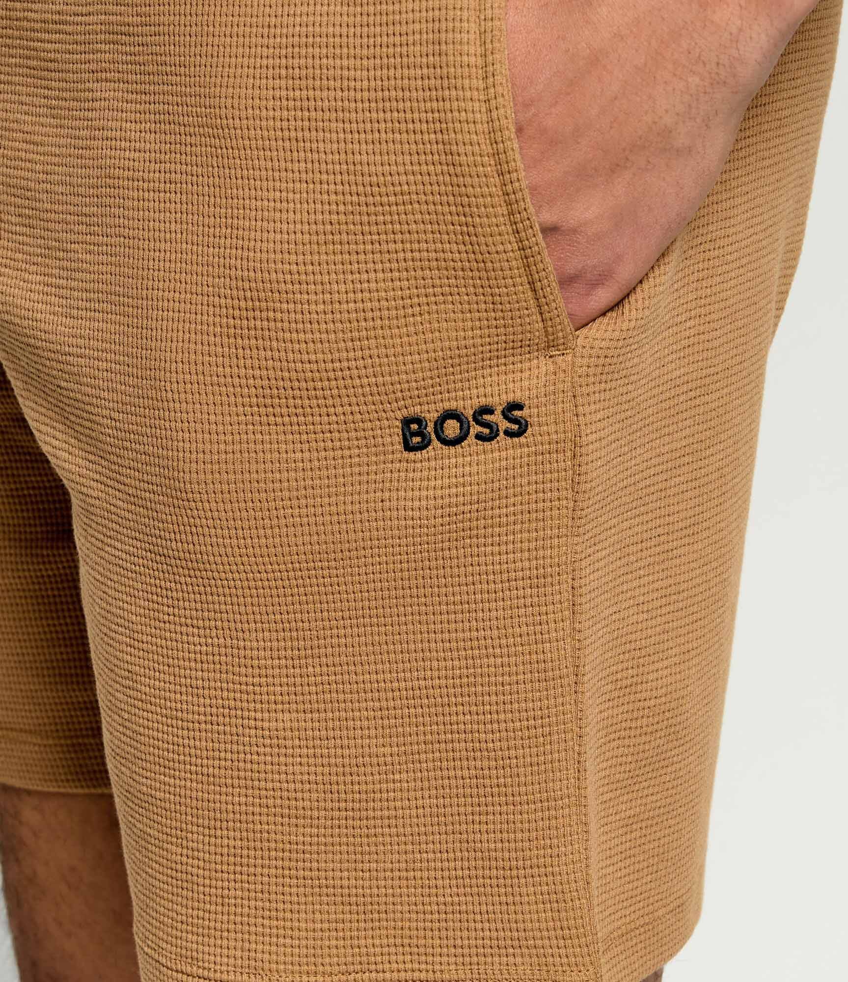 BOSS Black Pantaloni scurți Waffle | regular fit