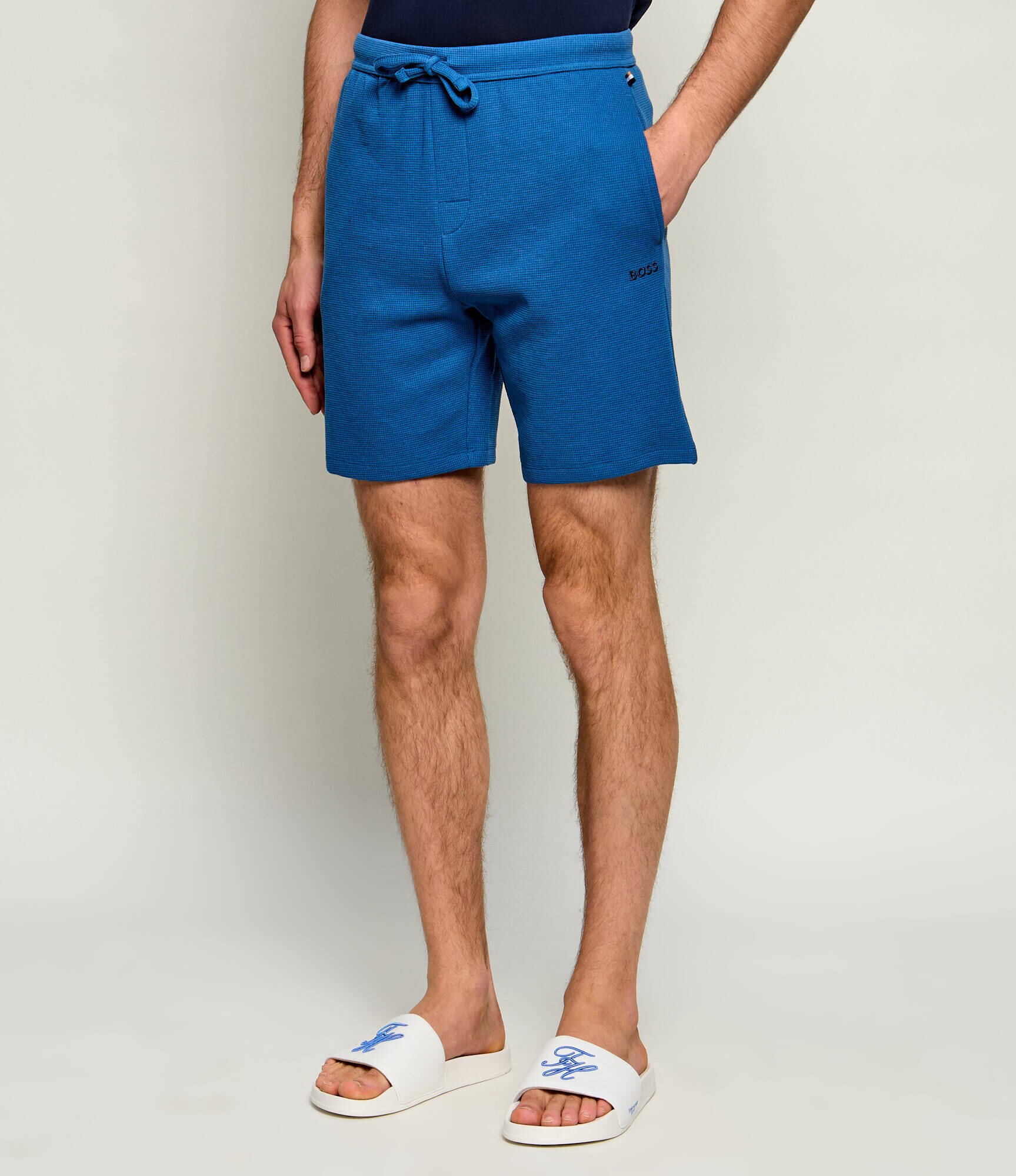 BOSS Black Pantaloni scurți Waffle | regular fit
