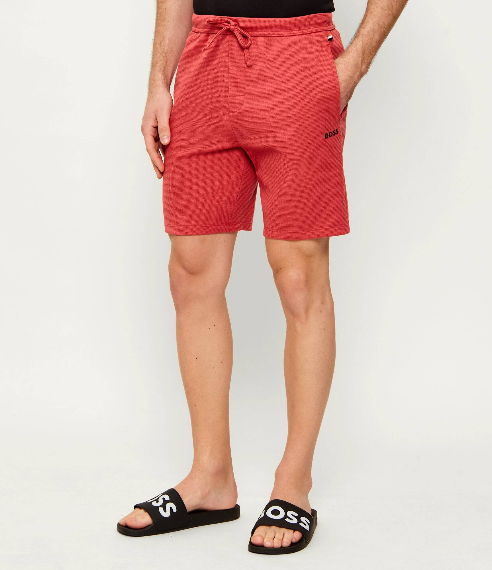 BOSS Black Pantaloni scurți Waffle | regular fit