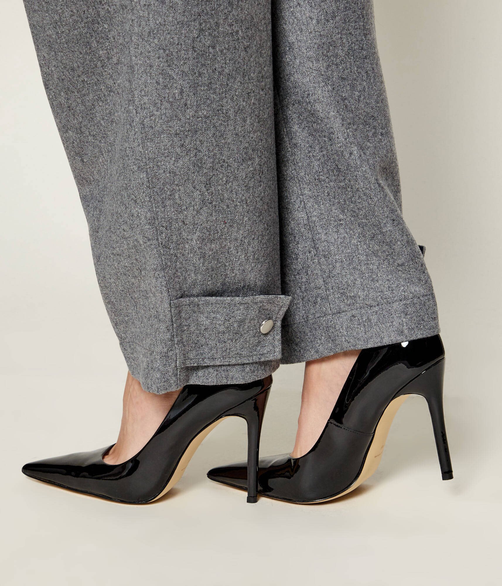 BOSS Black Pantaloni Telarana | Relaxed fit cu adaos de lână