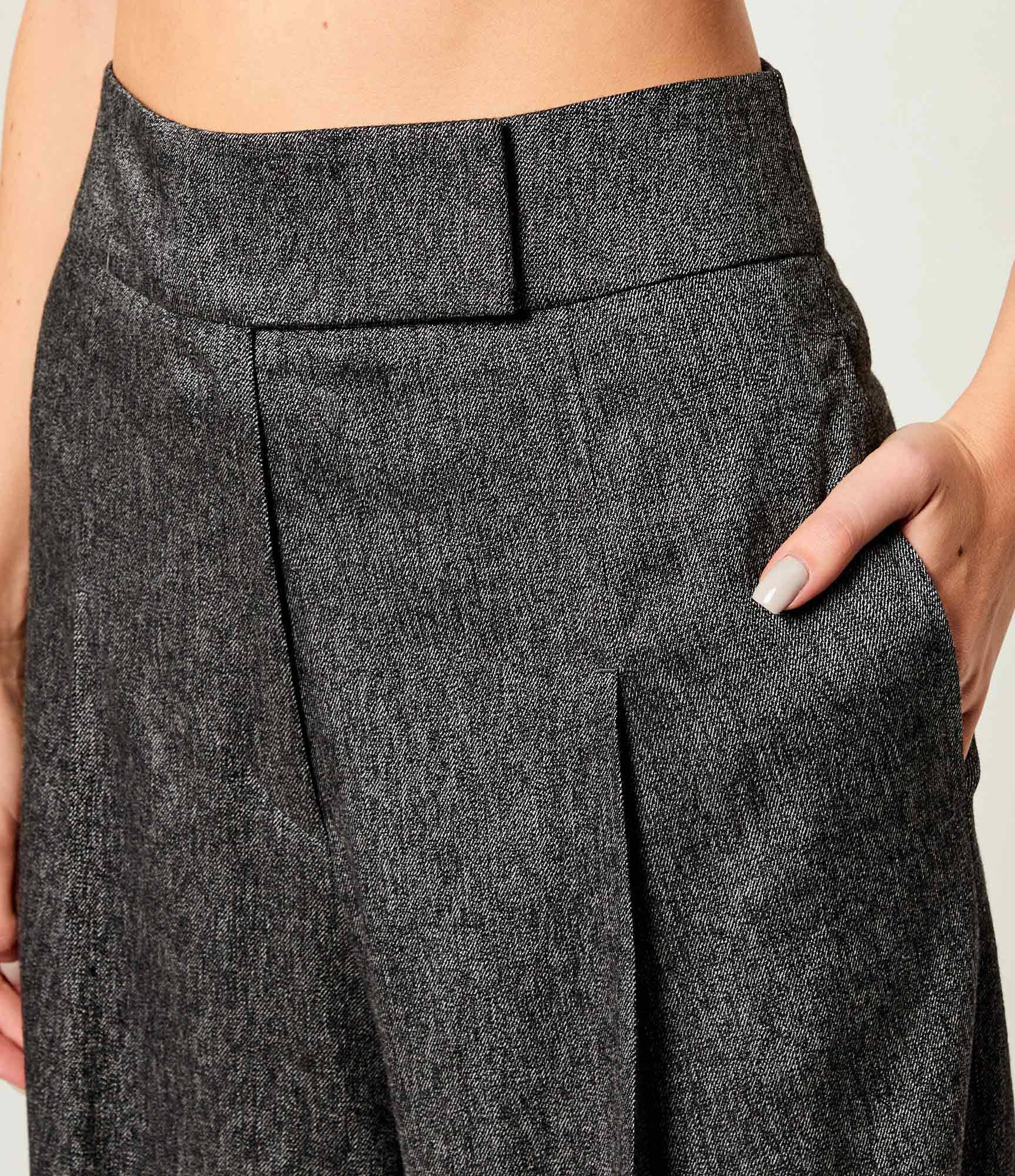 BOSS Black Pantaloni Telda | Oversize fit cu adaos de lână