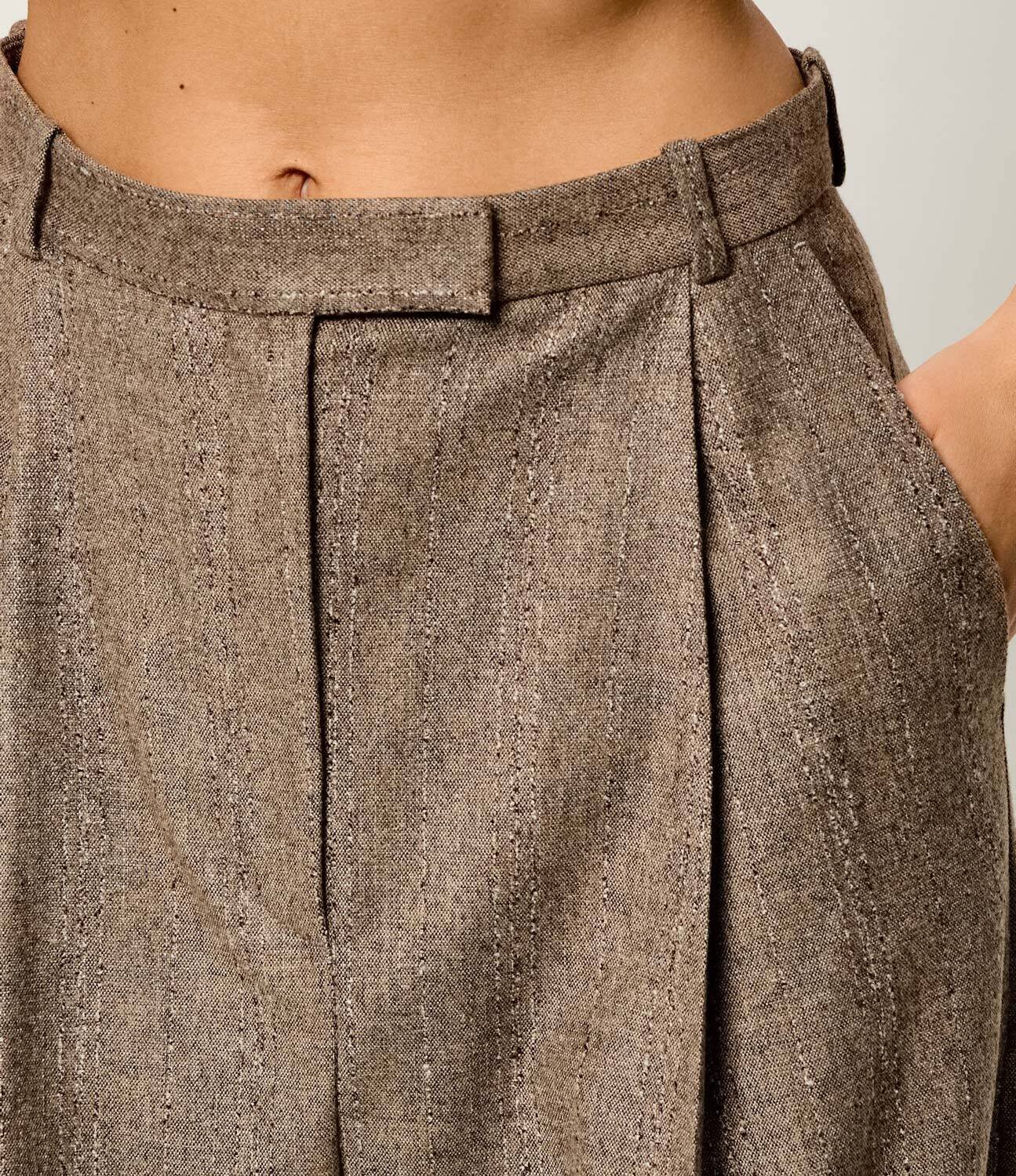 BOSS Black Pantaloni Tornara | Relaxed fit cu adaos de lână