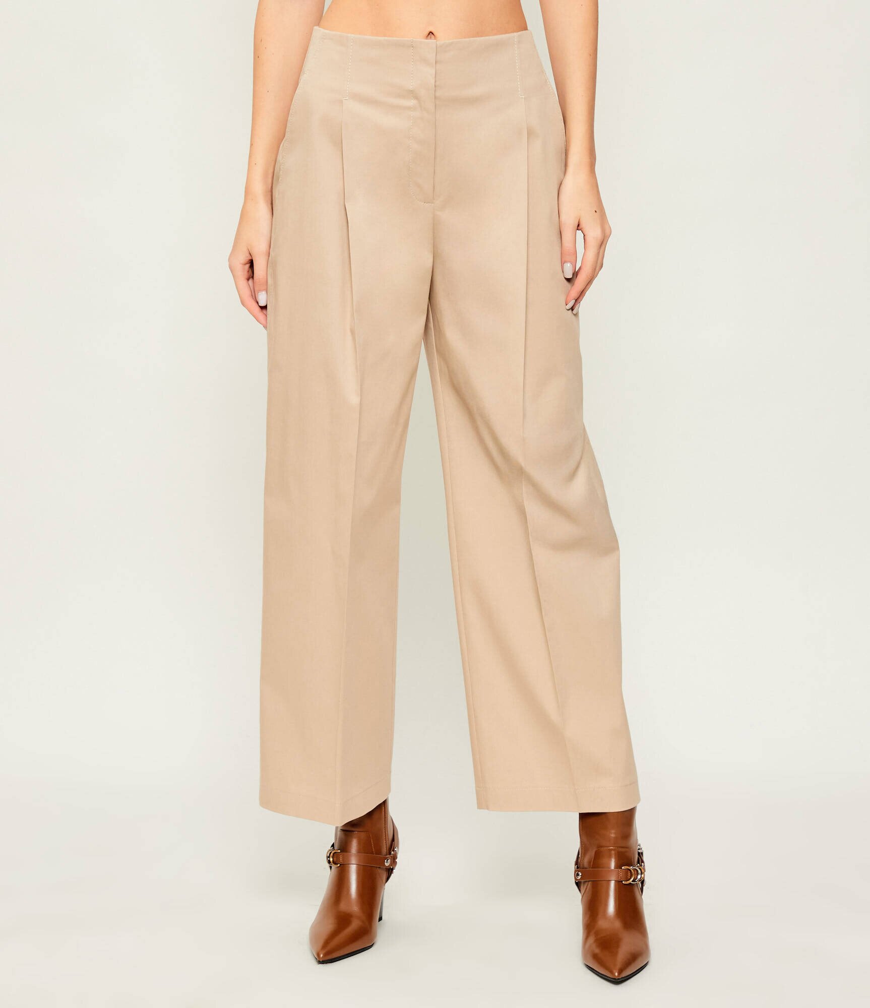 BOSS Black Pantaloni Tulotta | Relaxed fit | high waist