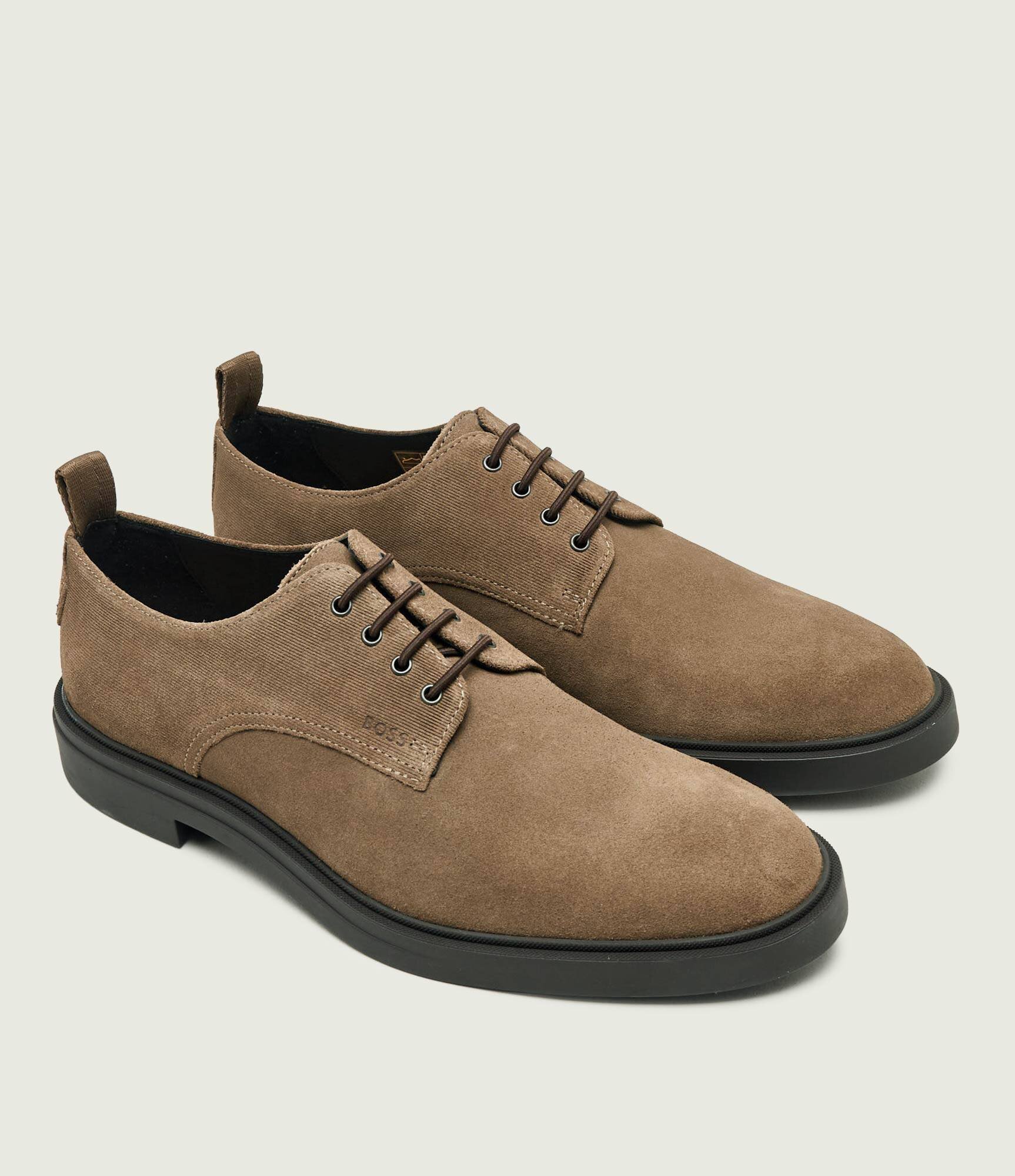 BOSS Black Pantofi derby Calev_Derb_sdplpr | piele întoarsă