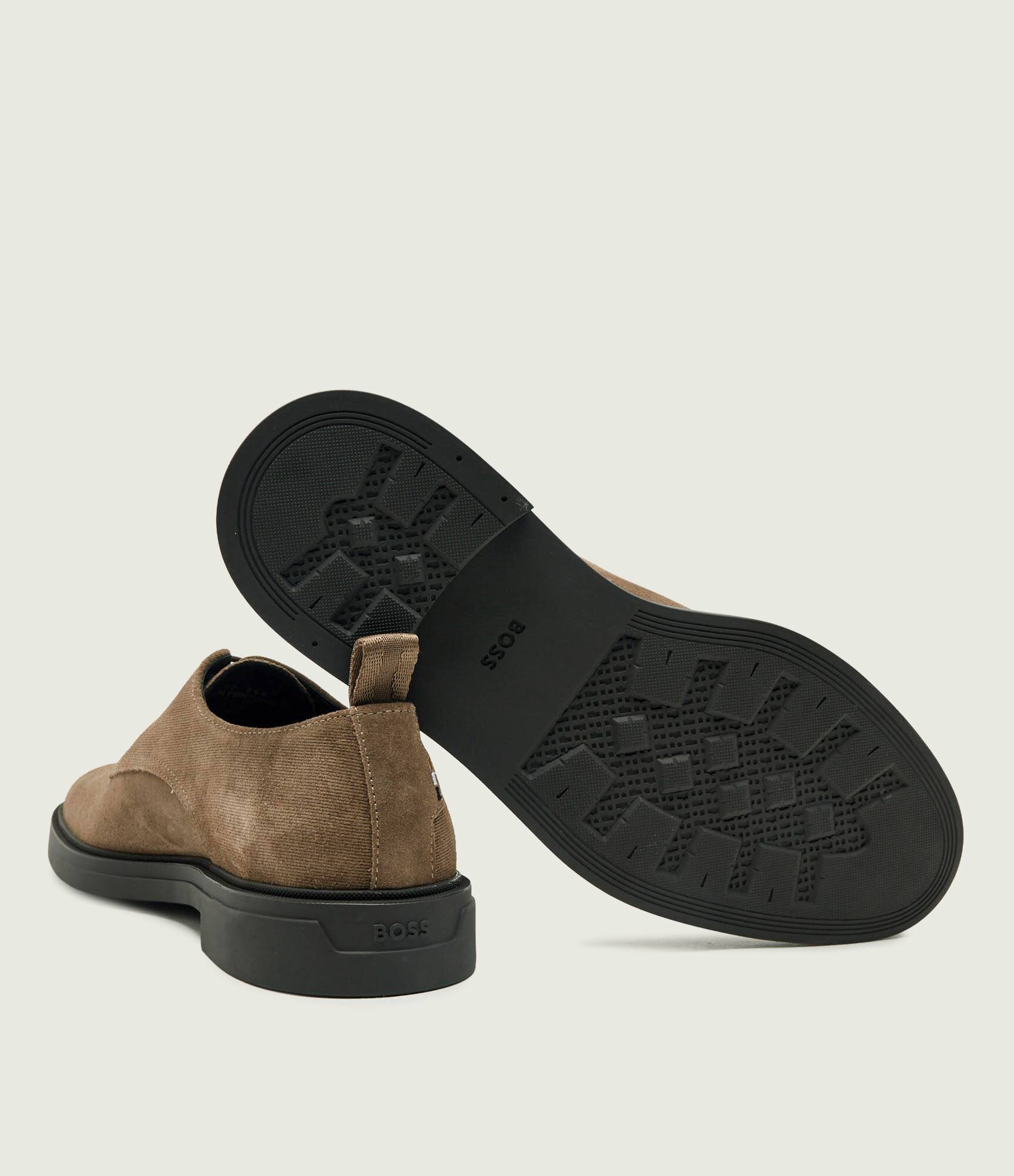 BOSS Black Pantofi derby Calev_Derb_sdplpr | piele întoarsă