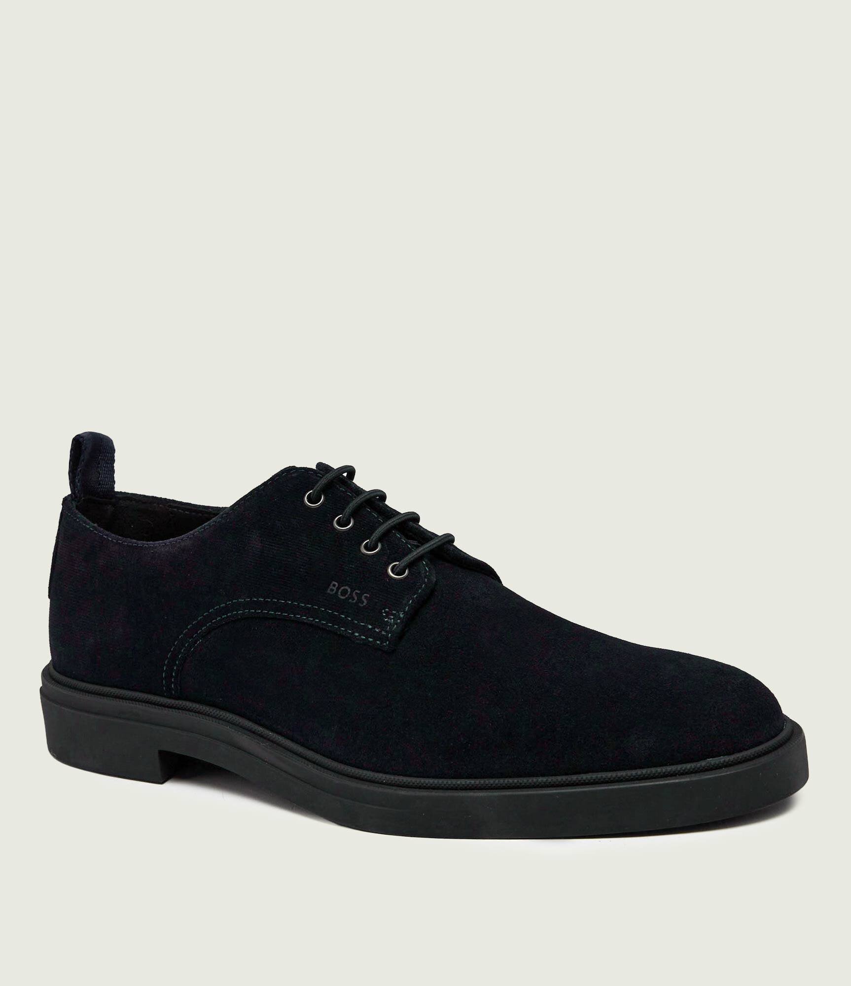 BOSS Black Pantofi derby Calev_Derb_sdplpr | piele întoarsă