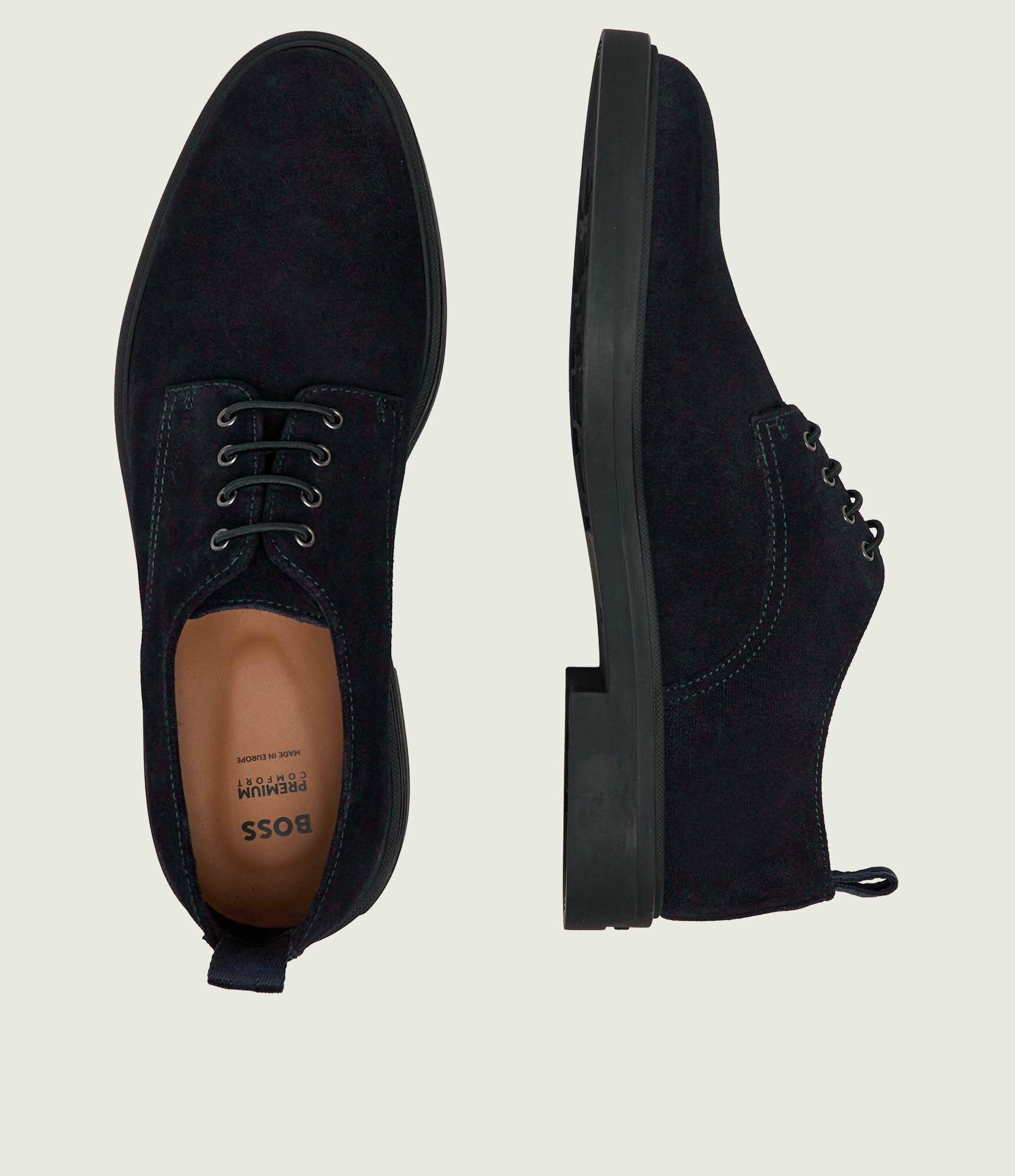 BOSS Black Pantofi derby Calev_Derb_sdplpr | piele întoarsă