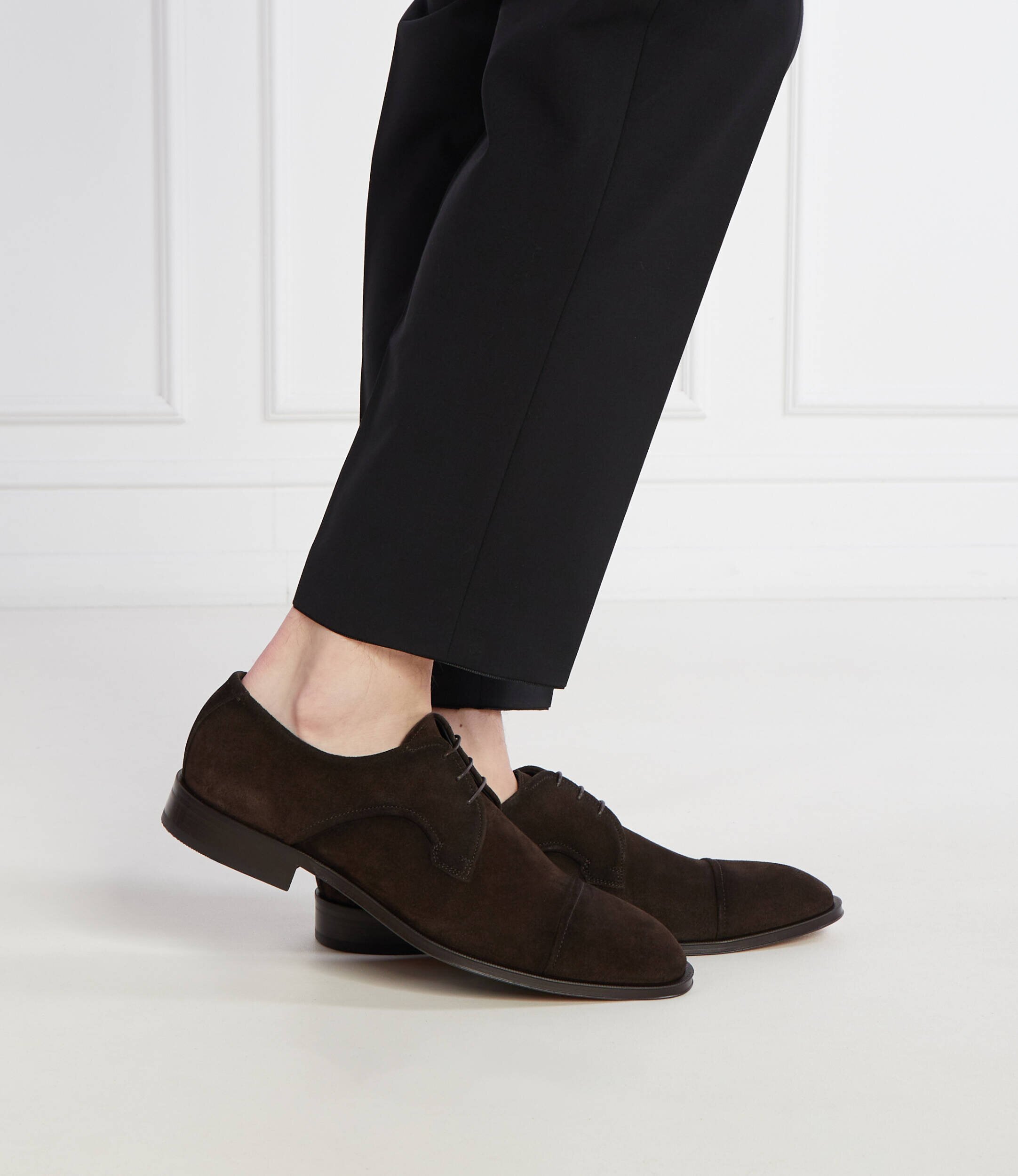 BOSS Black Pantofi derby Derrek_Derb_sdctly | piele întoarsă