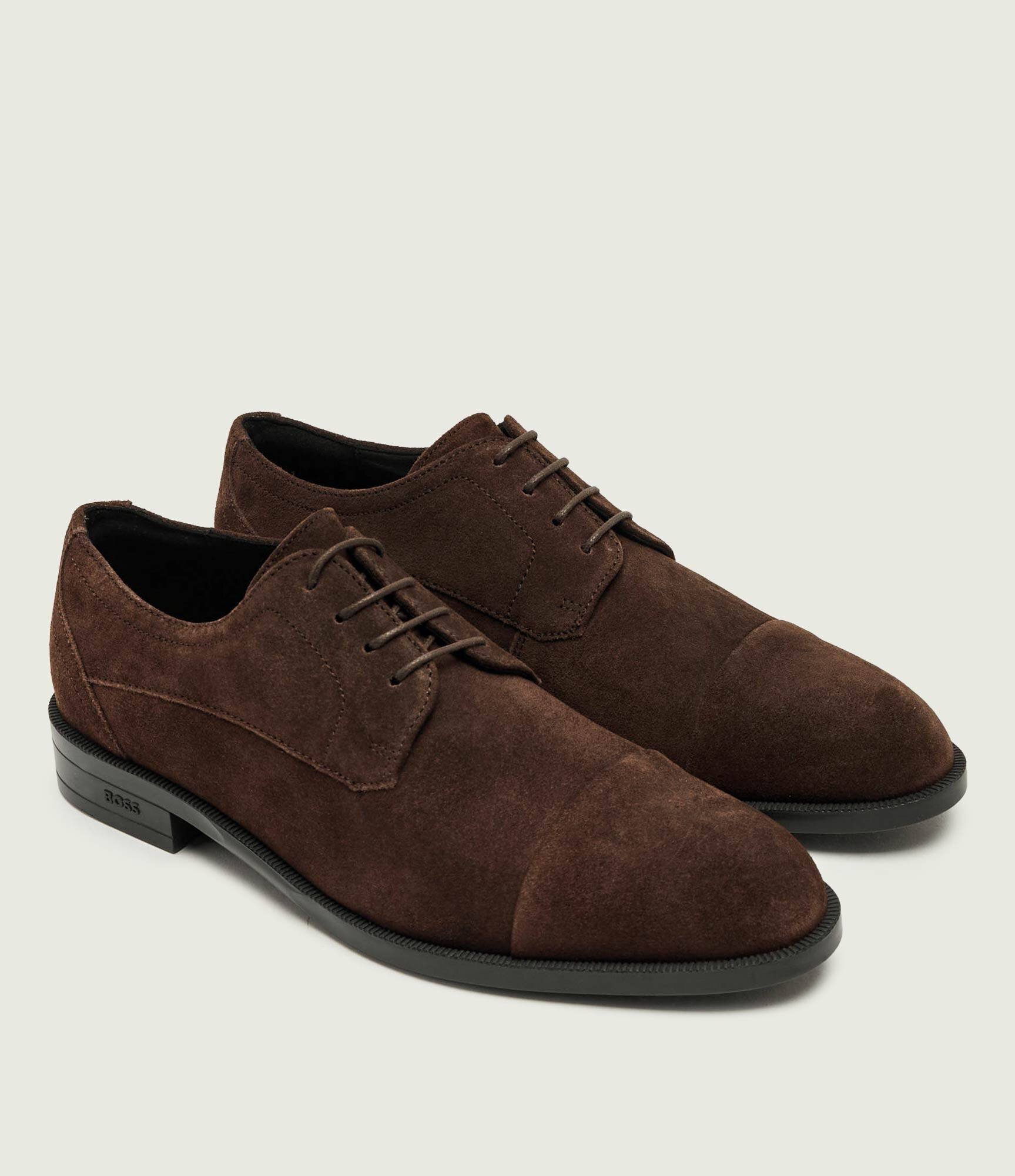 BOSS Black Pantofi derby Tayil_Derb_sdct | piele întoarsă