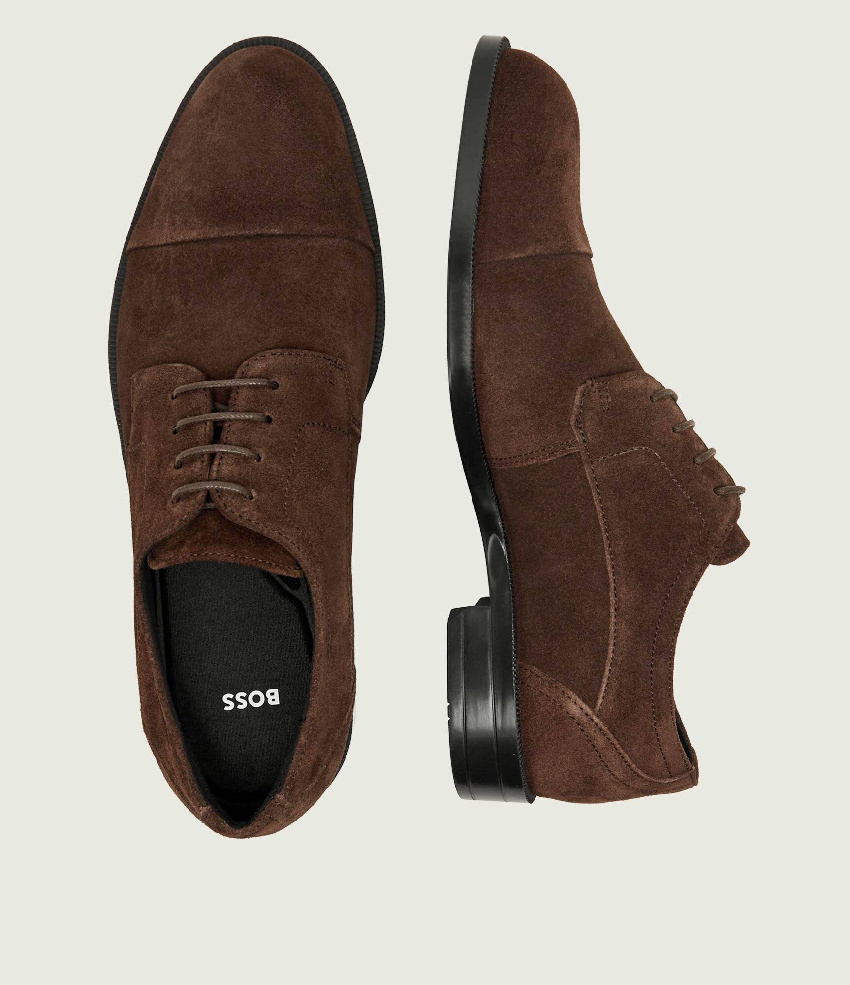 BOSS Black Pantofi derby Tayil_Derb_sdct | piele întoarsă