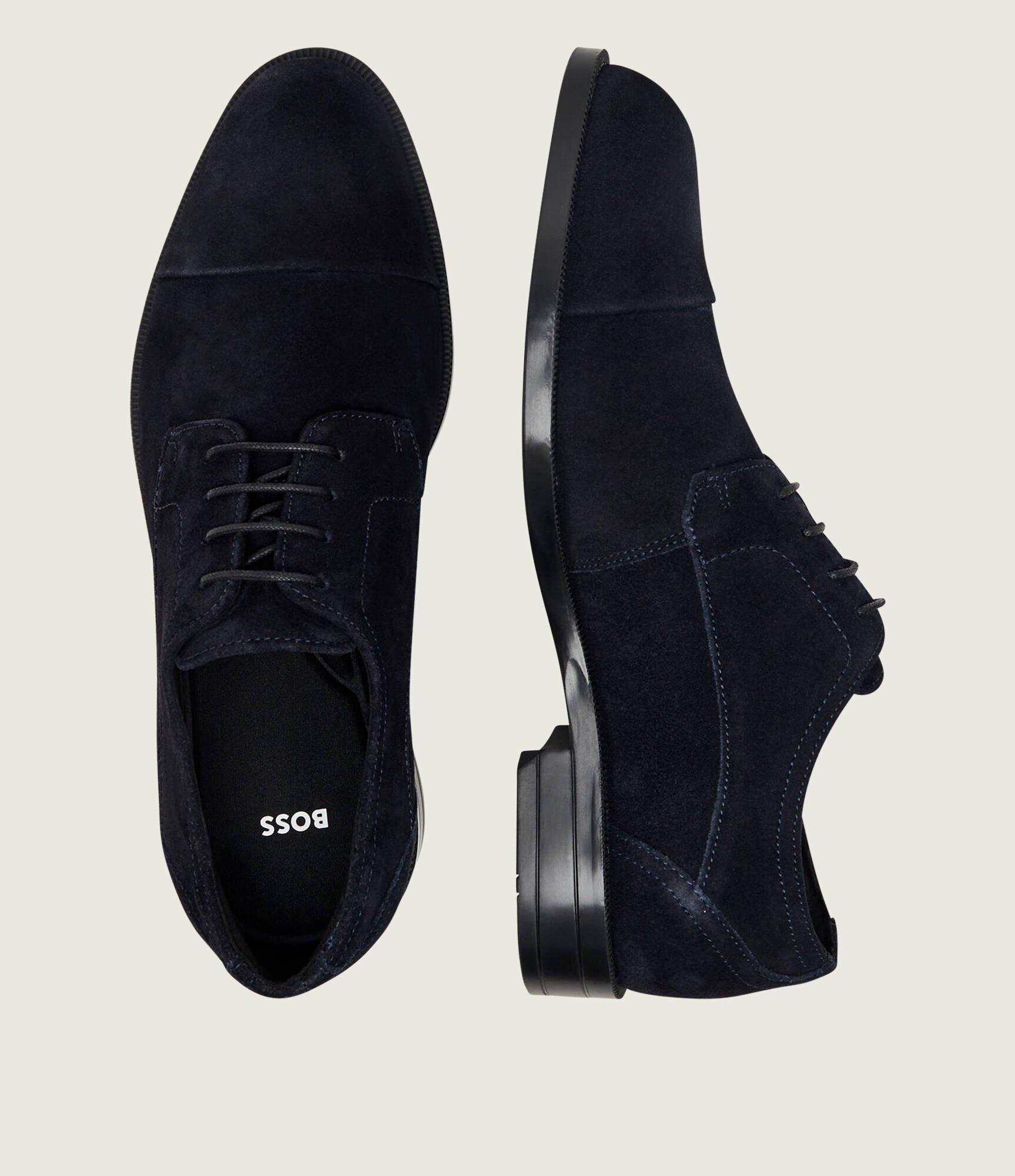 BOSS Black Pantofi derby Tayil_Derb_sdct | piele întoarsă