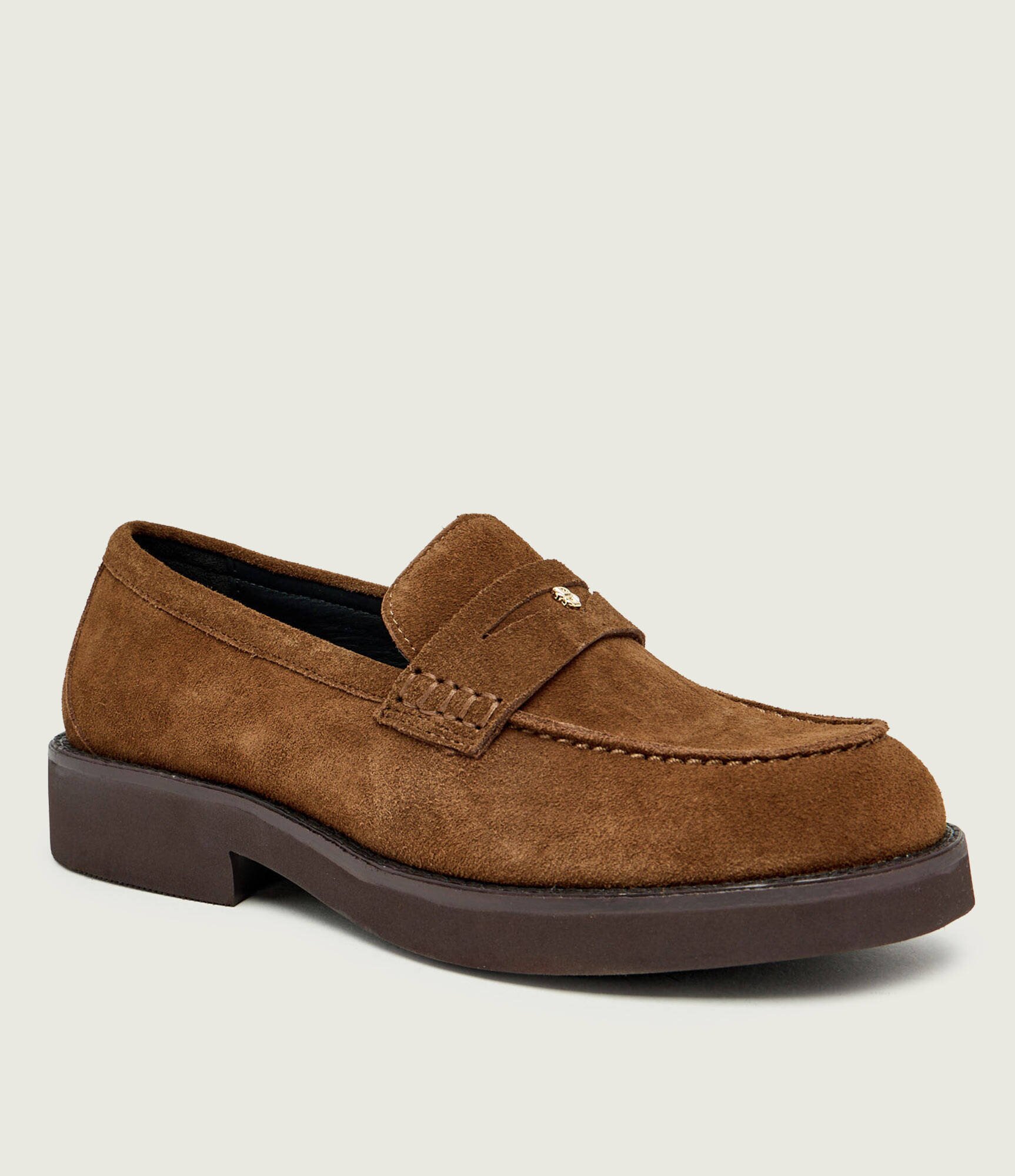 BOSS Black Pantofi loafer Eleri_Mocc_SDBB | piele întoarsă
