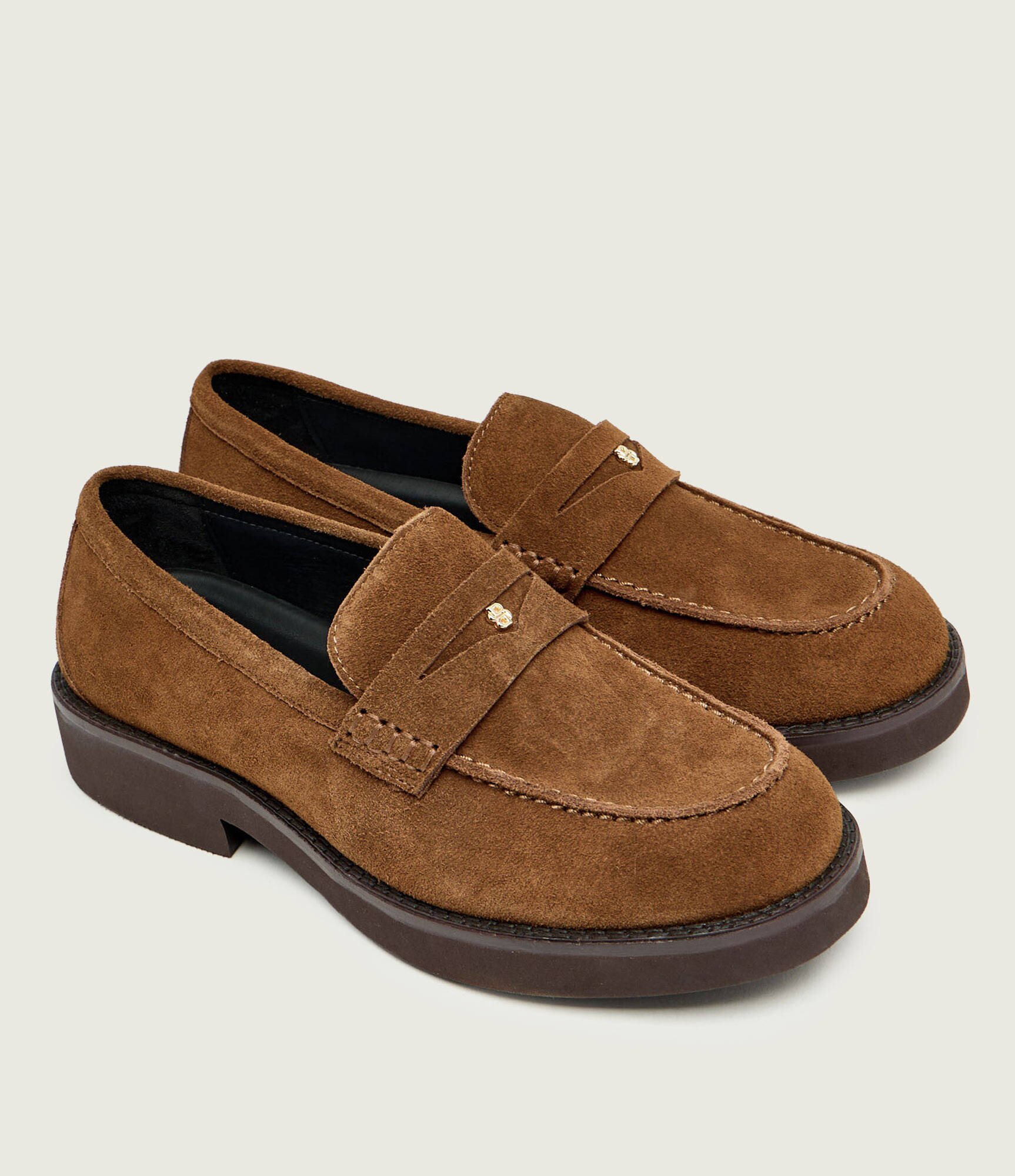 BOSS Black Pantofi loafer Eleri_Mocc_SDBB | piele întoarsă