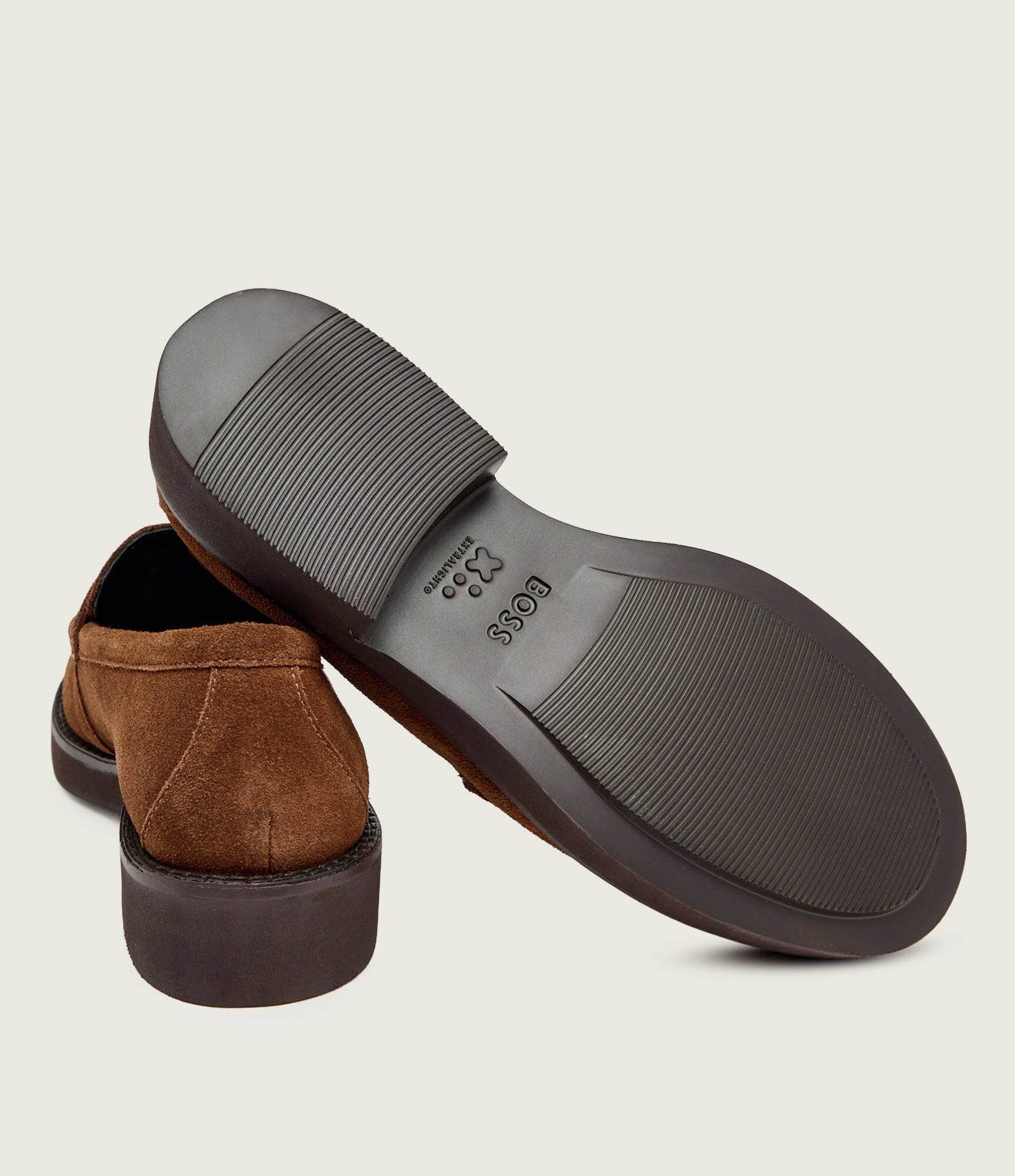 BOSS Black Pantofi loafer Eleri_Mocc_SDBB | piele întoarsă