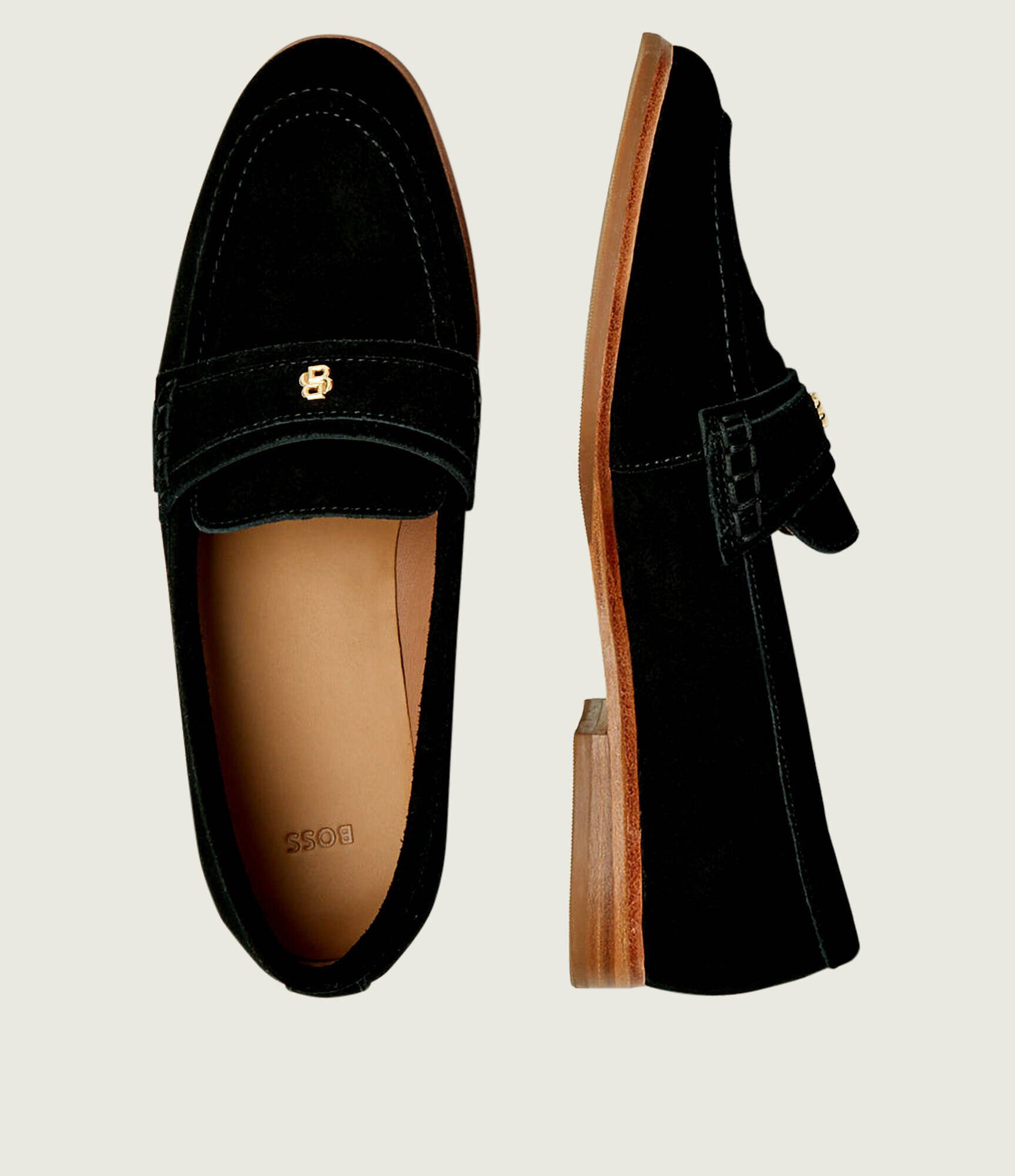 BOSS Black Pantofi loafer Helyan_Loaf_SDBB | piele întoarsă