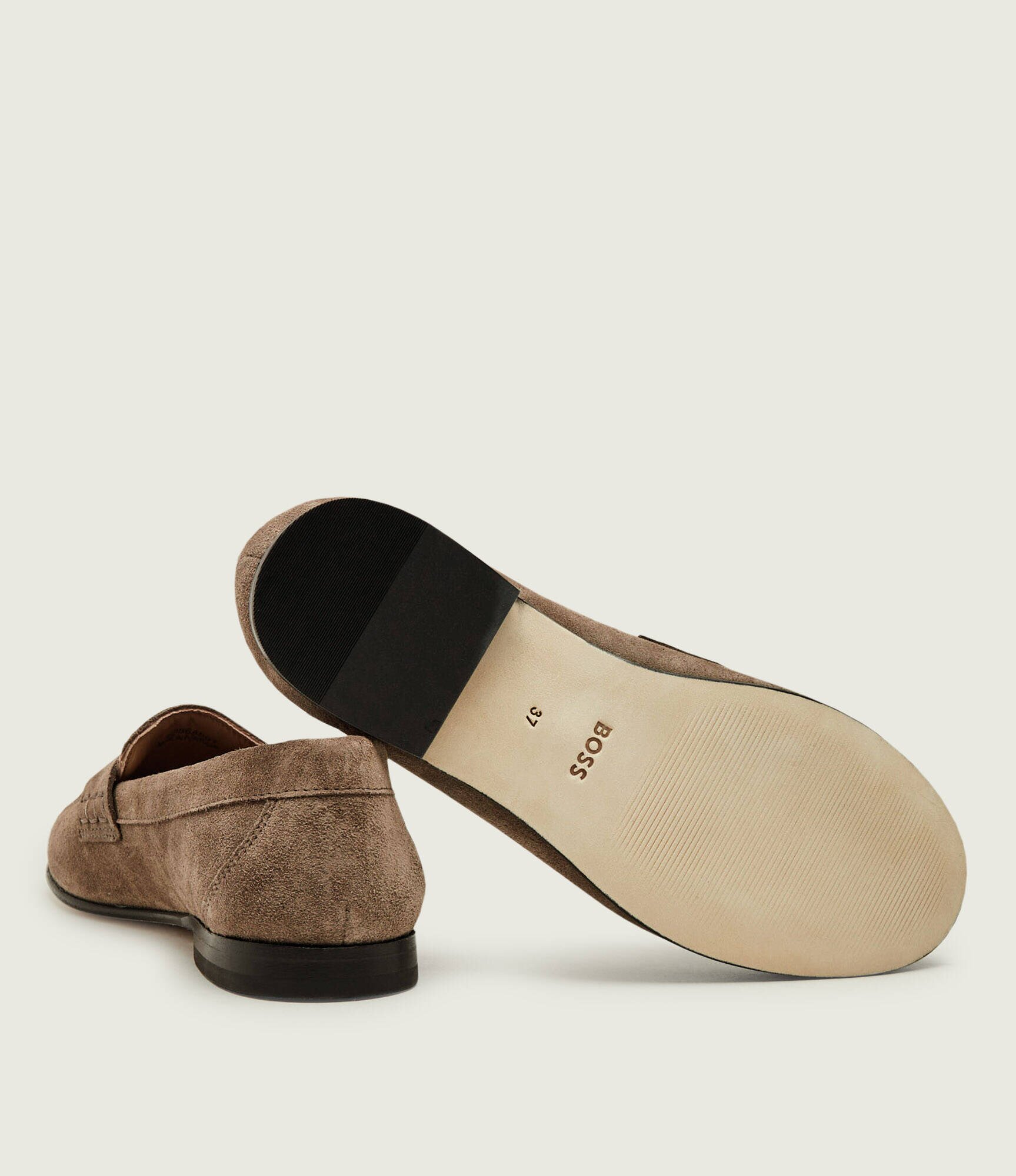 BOSS Black Pantofi loafer Jadey_Mocc_SDBB | piele întoarsă