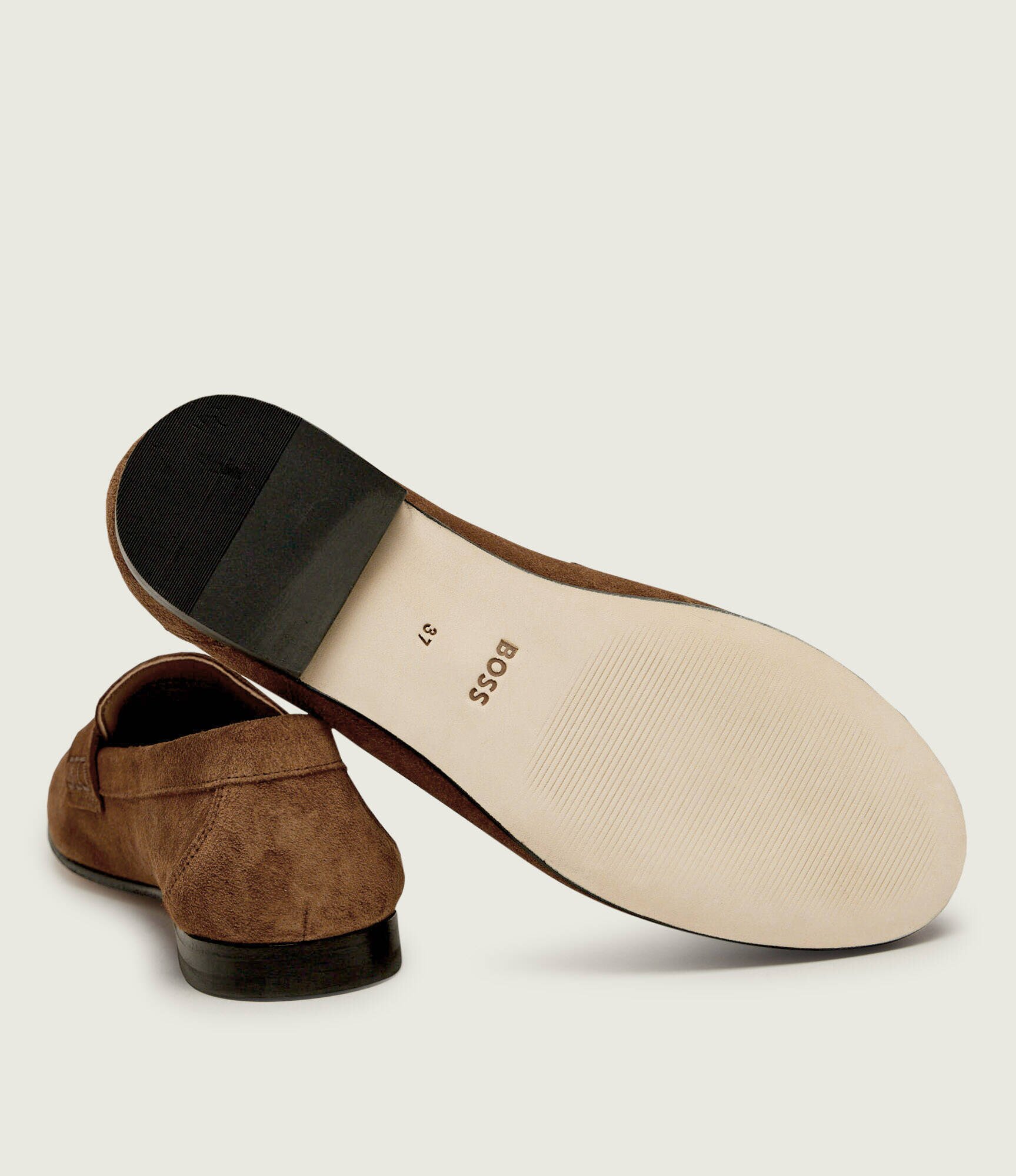 BOSS Black Pantofi loafer Jadey_Mocc_SDBB | piele întoarsă
