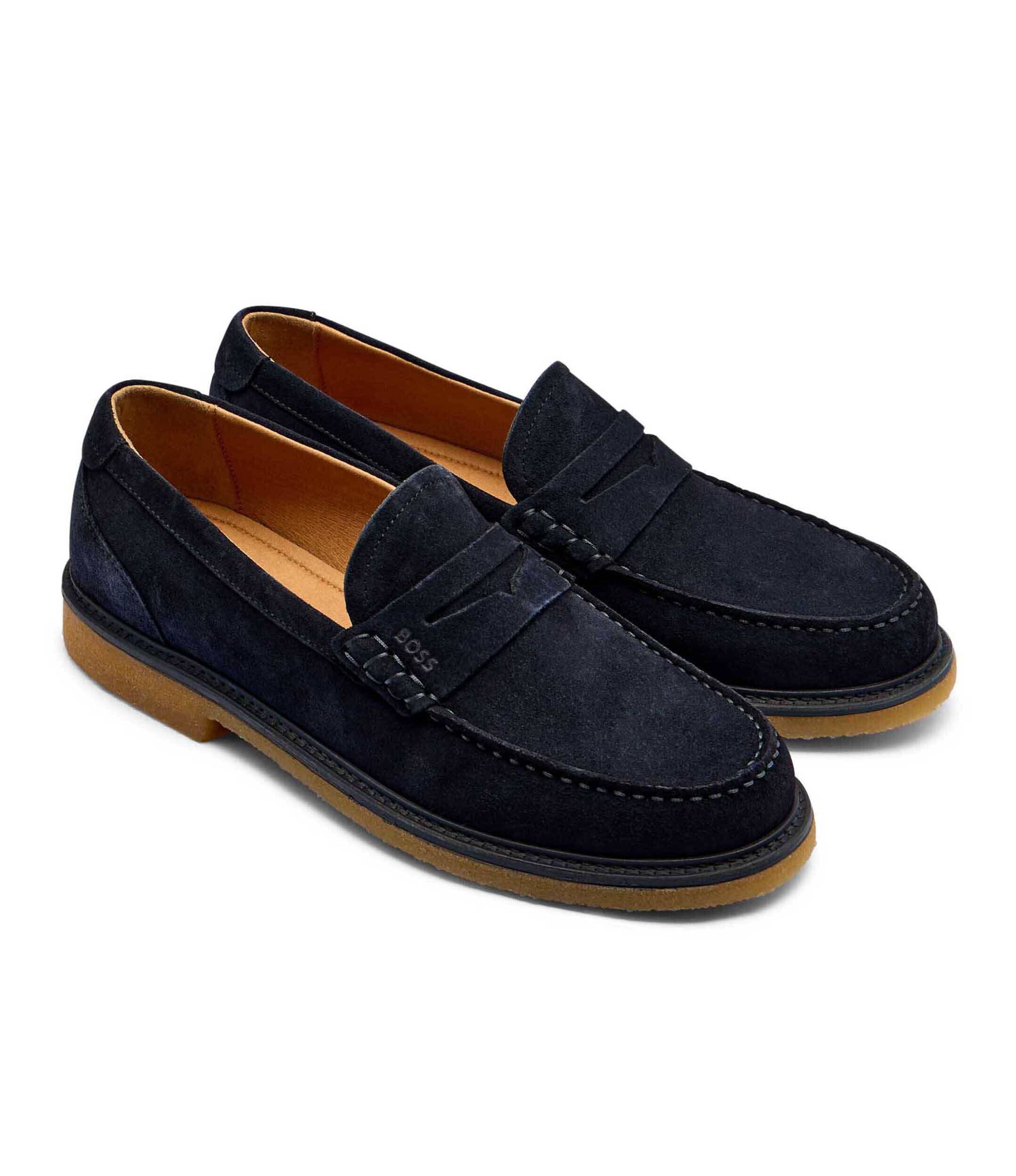 BOSS Black Pantofi loafer Kope_Mocc_sd | piele întoarsă