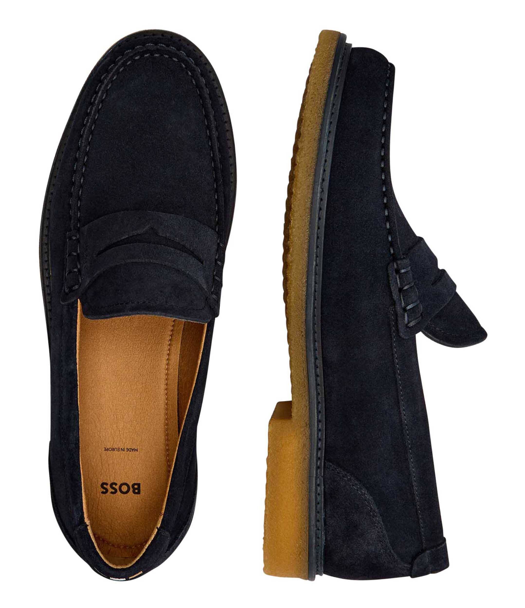 BOSS Black Pantofi loafer Kope_Mocc_sd | piele întoarsă