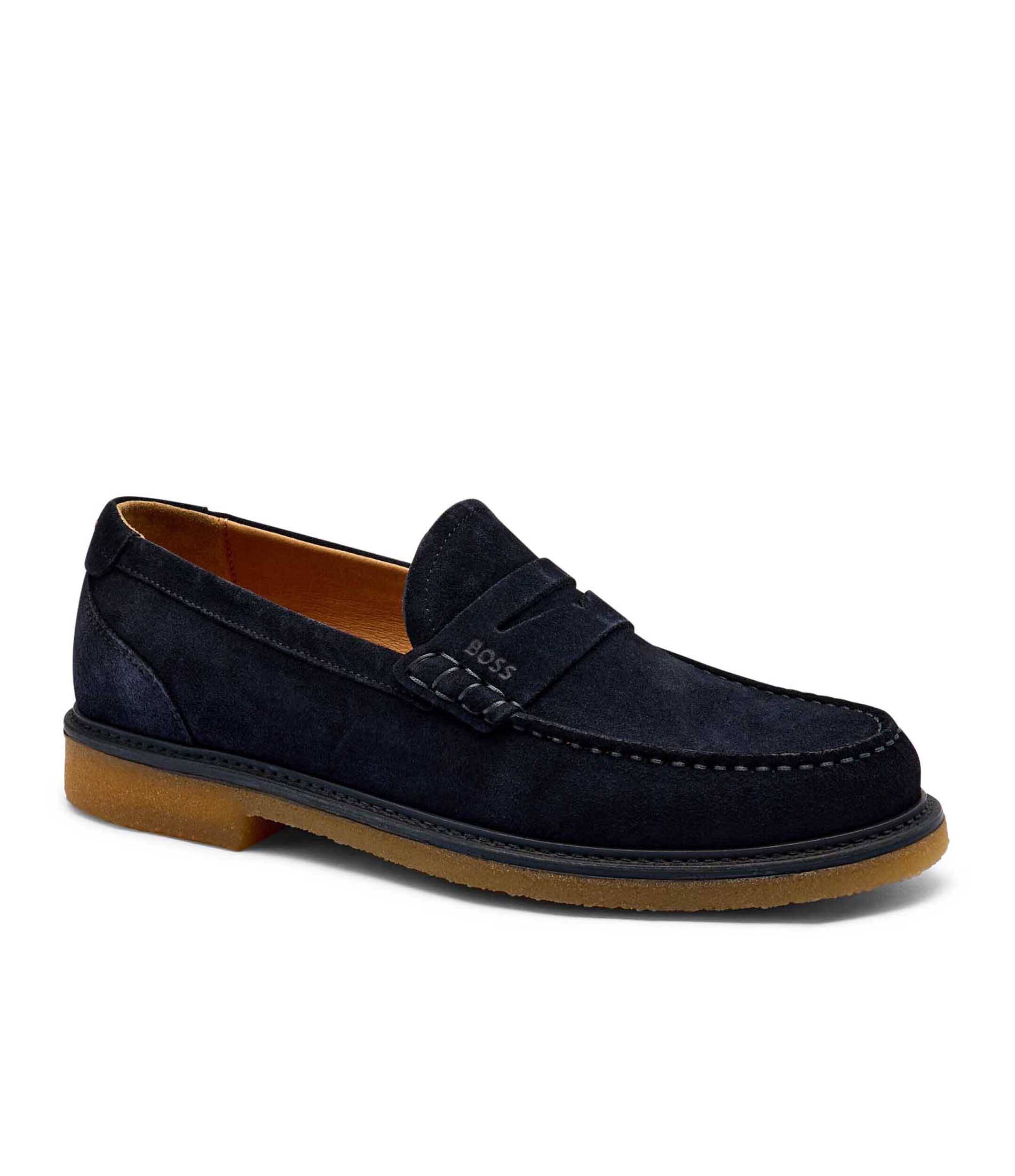BOSS Black Pantofi loafer Kope_Mocc_sd | piele întoarsă