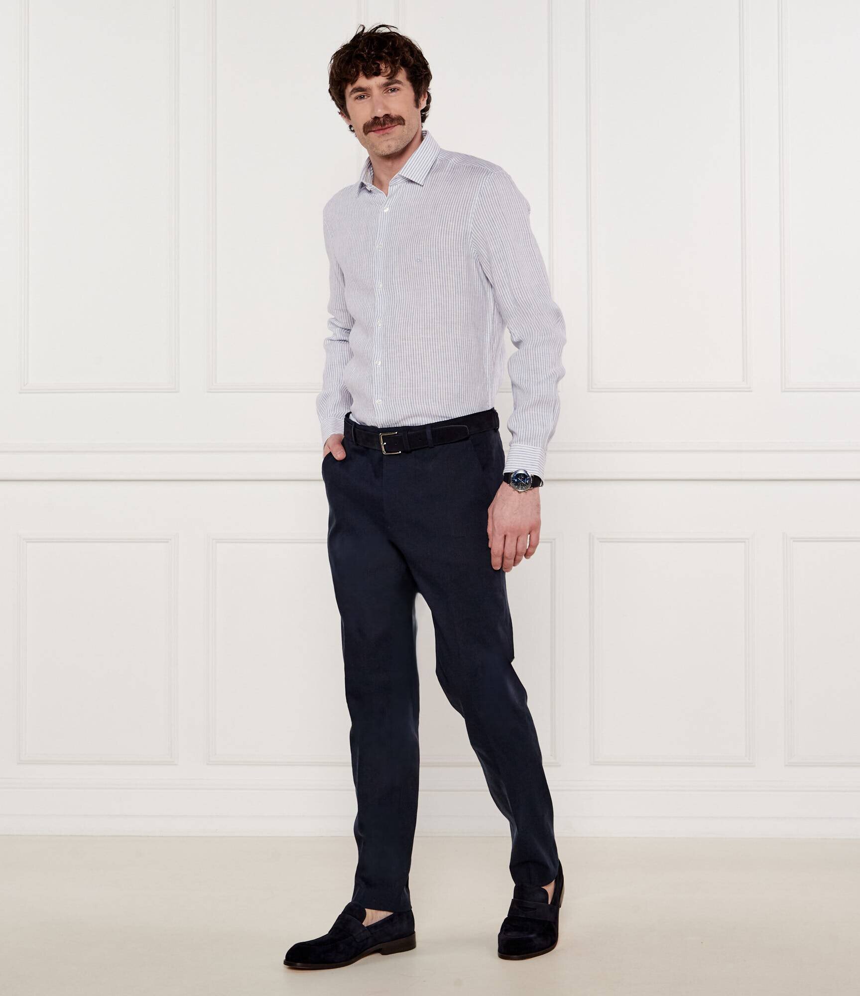 BOSS Black Pantofi loafer Limber | piele întoarsă