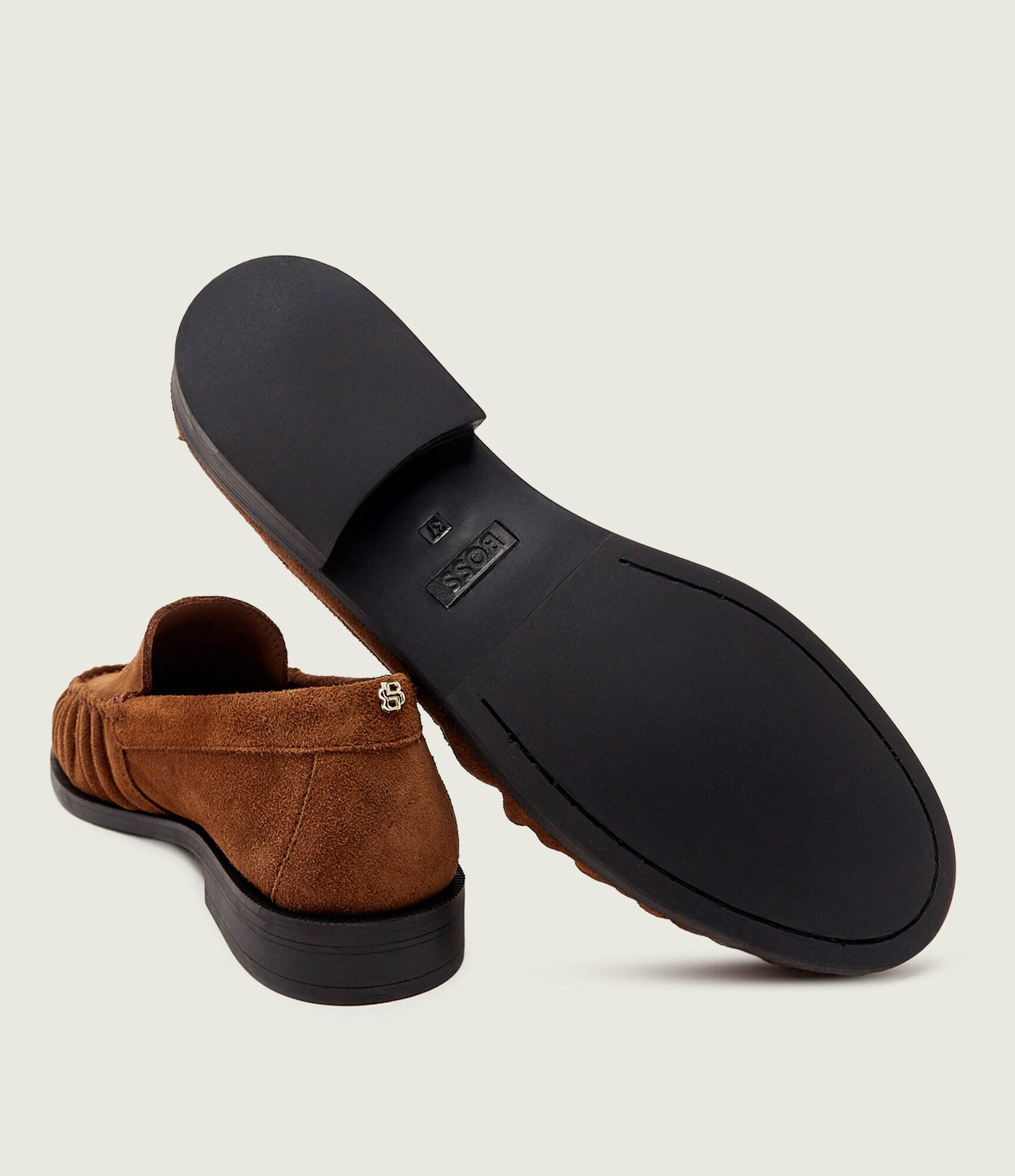 BOSS Black Pantofi loafer Lycia_Mocc_SD | piele întoarsă