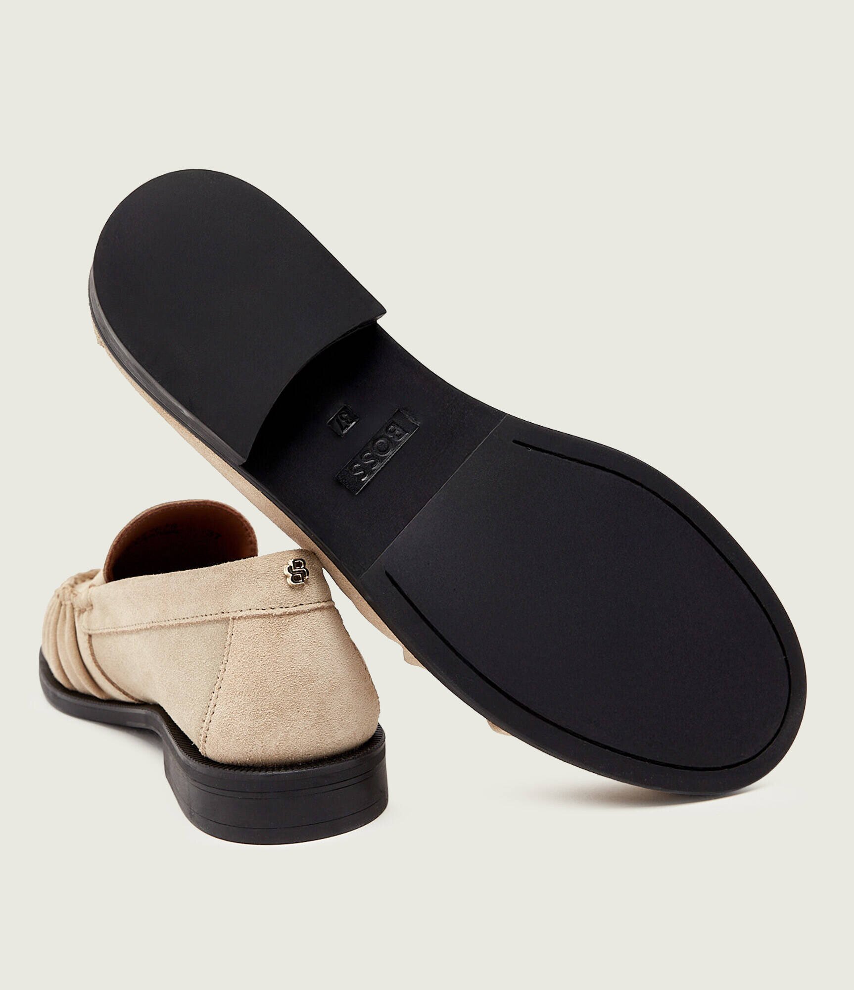 BOSS Black Pantofi loafer Lycia_Mocc_SD | piele întoarsă