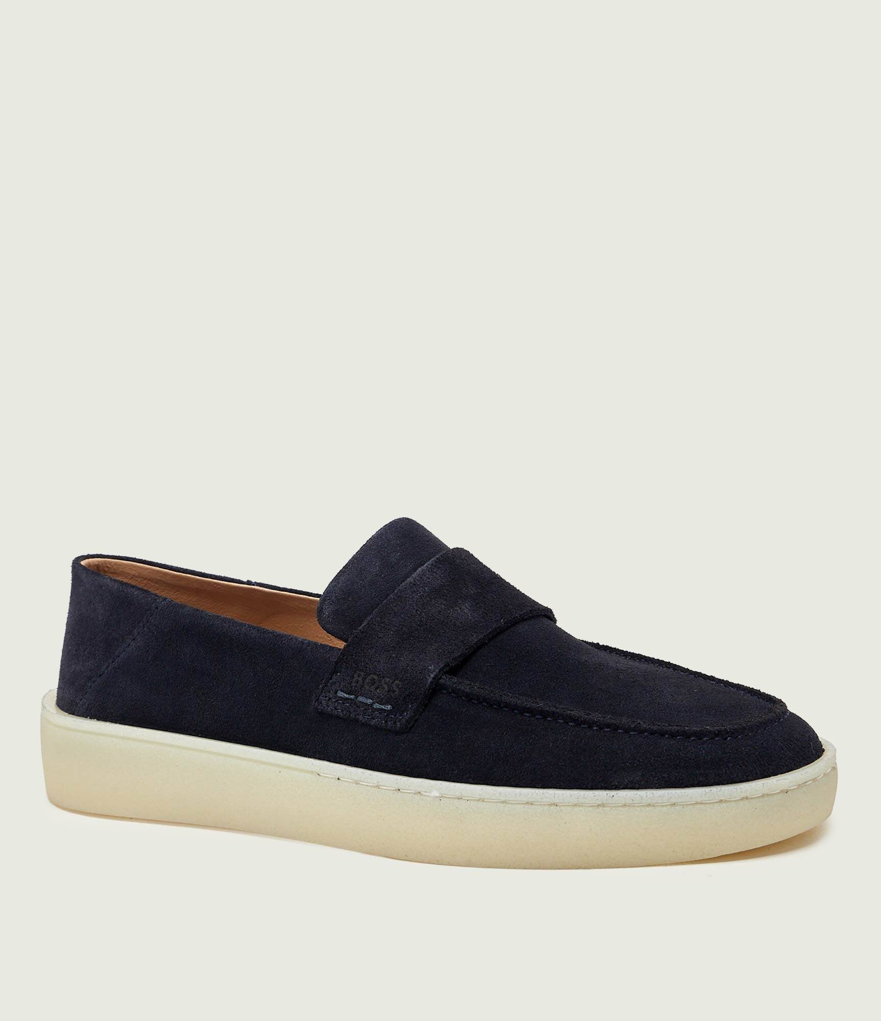 BOSS Black Pantofi loafer Randal | piele întoarsă